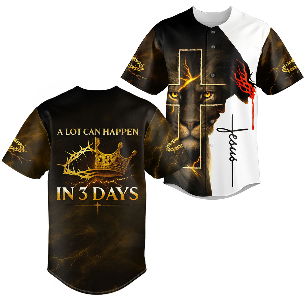 “Crown & Cross” Baseball Jersey