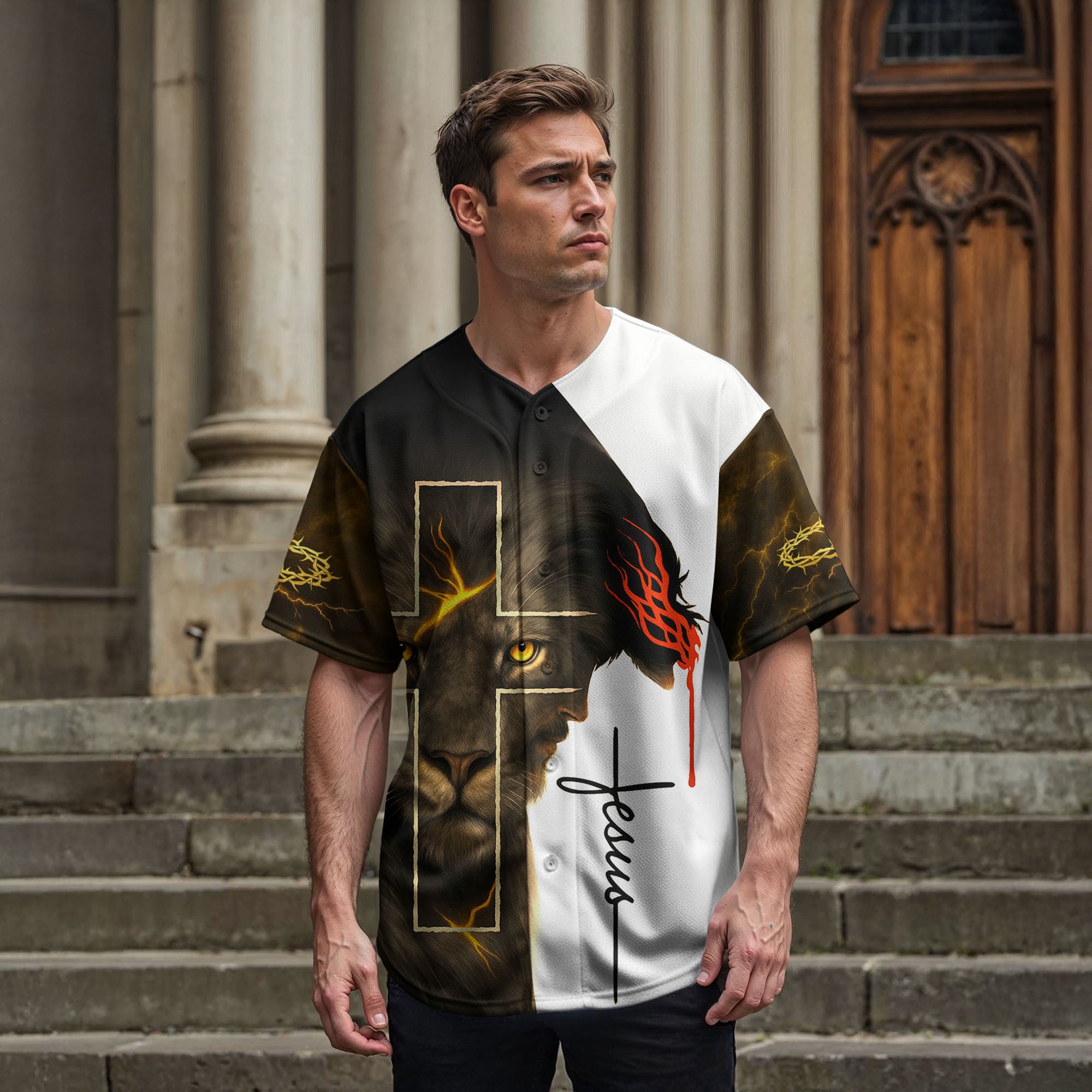 “Crown & Cross” Baseball Jersey