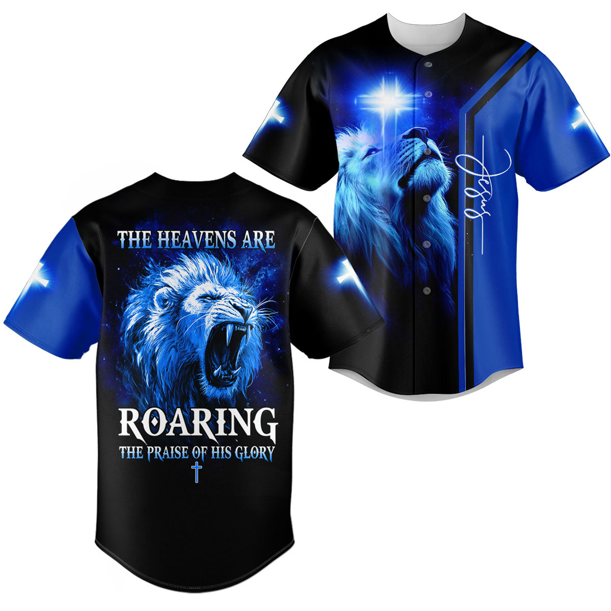 The Heavens Are Roaring The Praise of His Glory Baseball Jersey