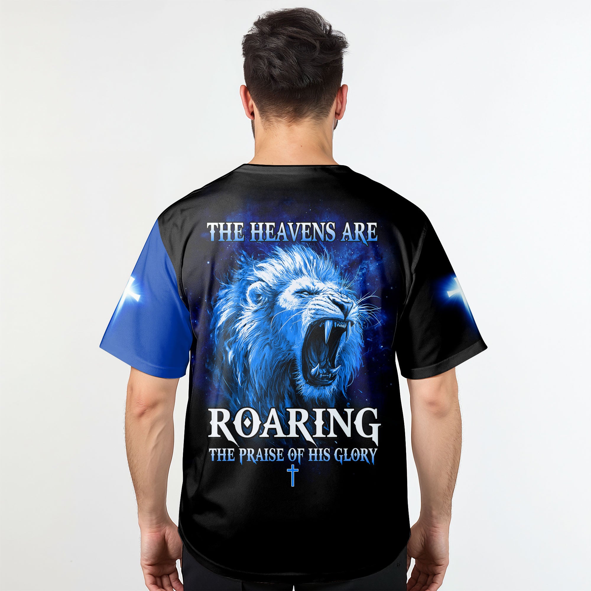 The Heavens Are Roaring The Praise of His Glory Baseball Jersey