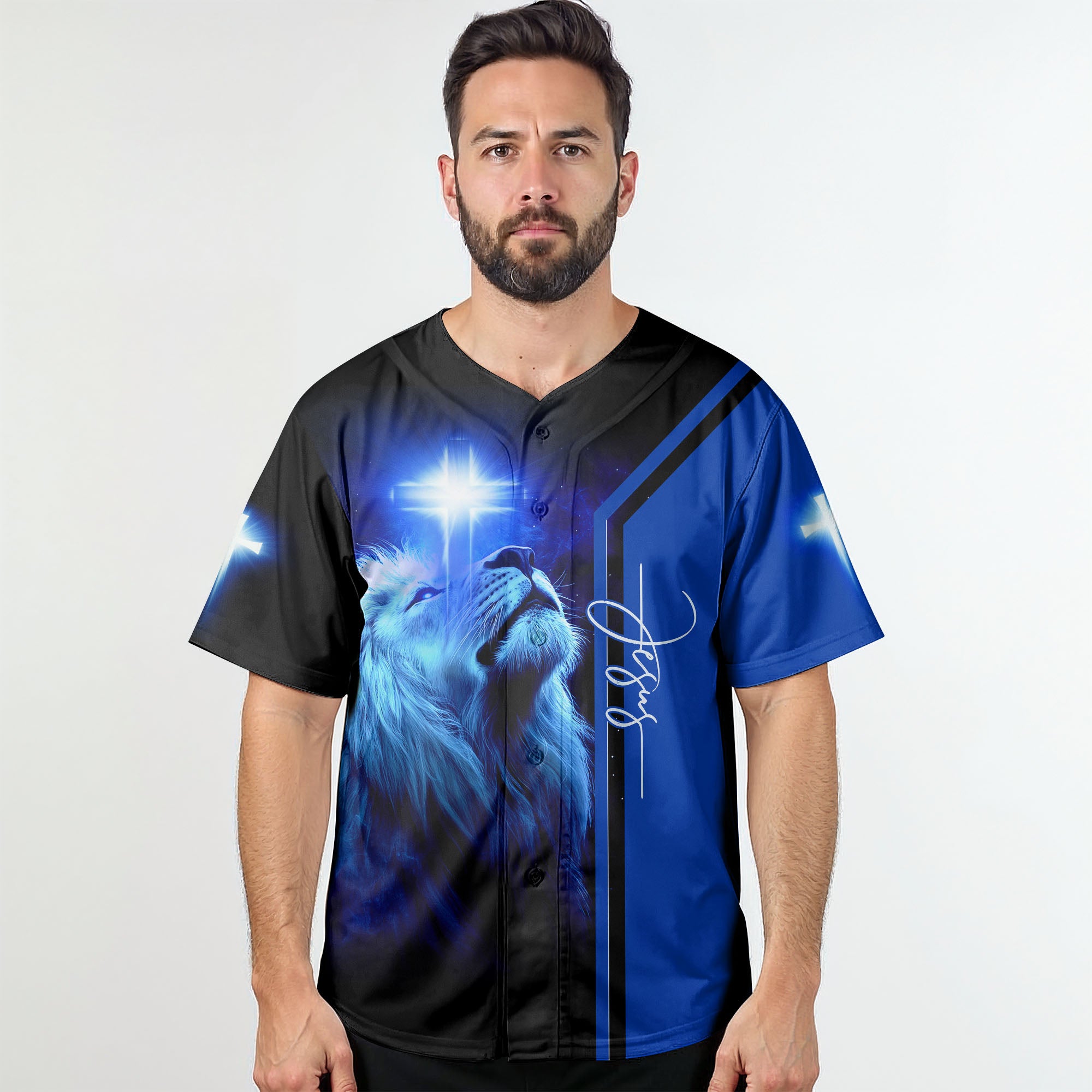The Heavens Are Roaring The Praise of His Glory Baseball Jersey