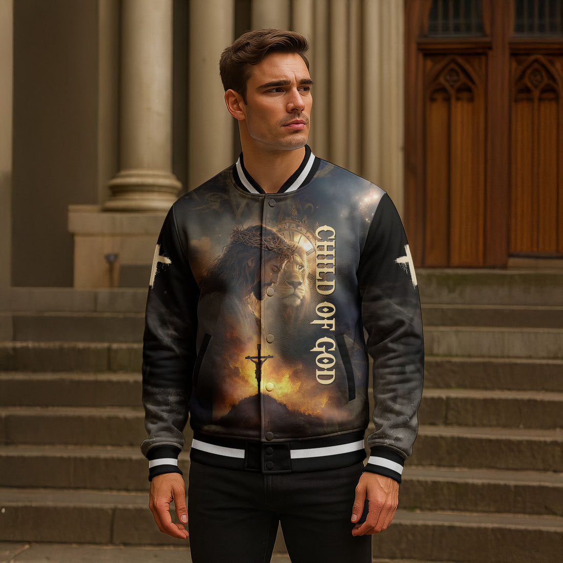 “God’s DNA” Baseball Jacket