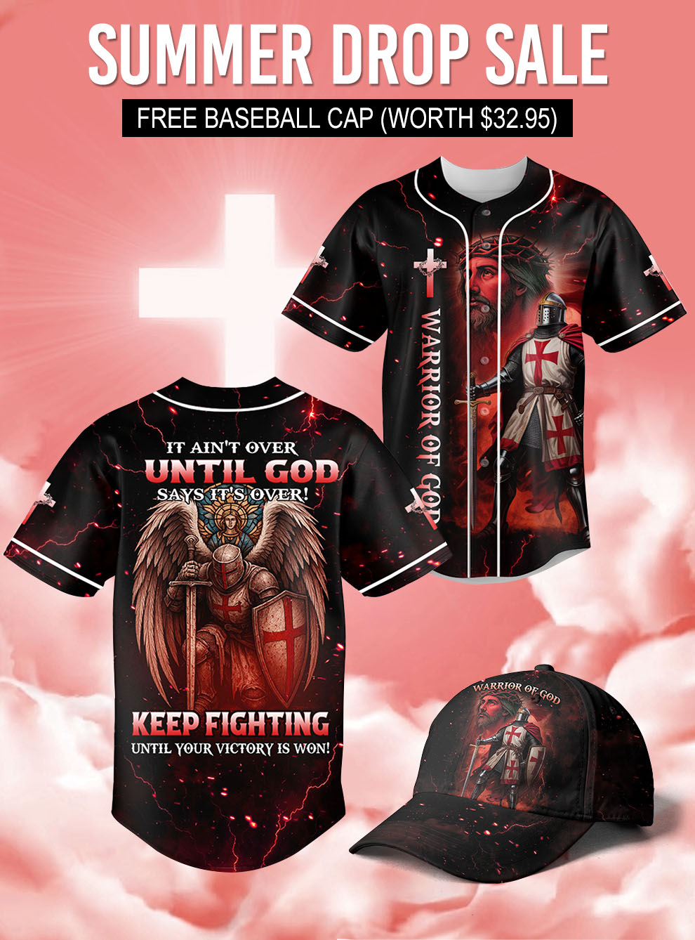 “Warrior’s Call” Baseball Jersey & Hat Bundle