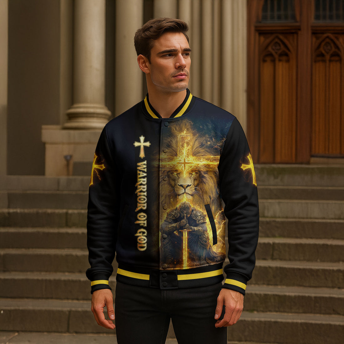 “Armor of Light” Baseball Jacket