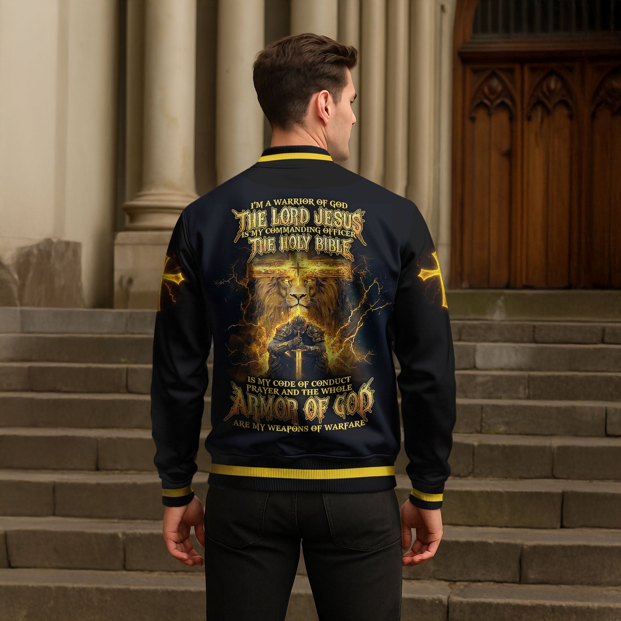 “Armor of Light” Baseball Jacket