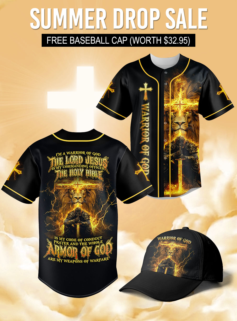 “Armor of Light” Baseball Jersey & Hat Bundle