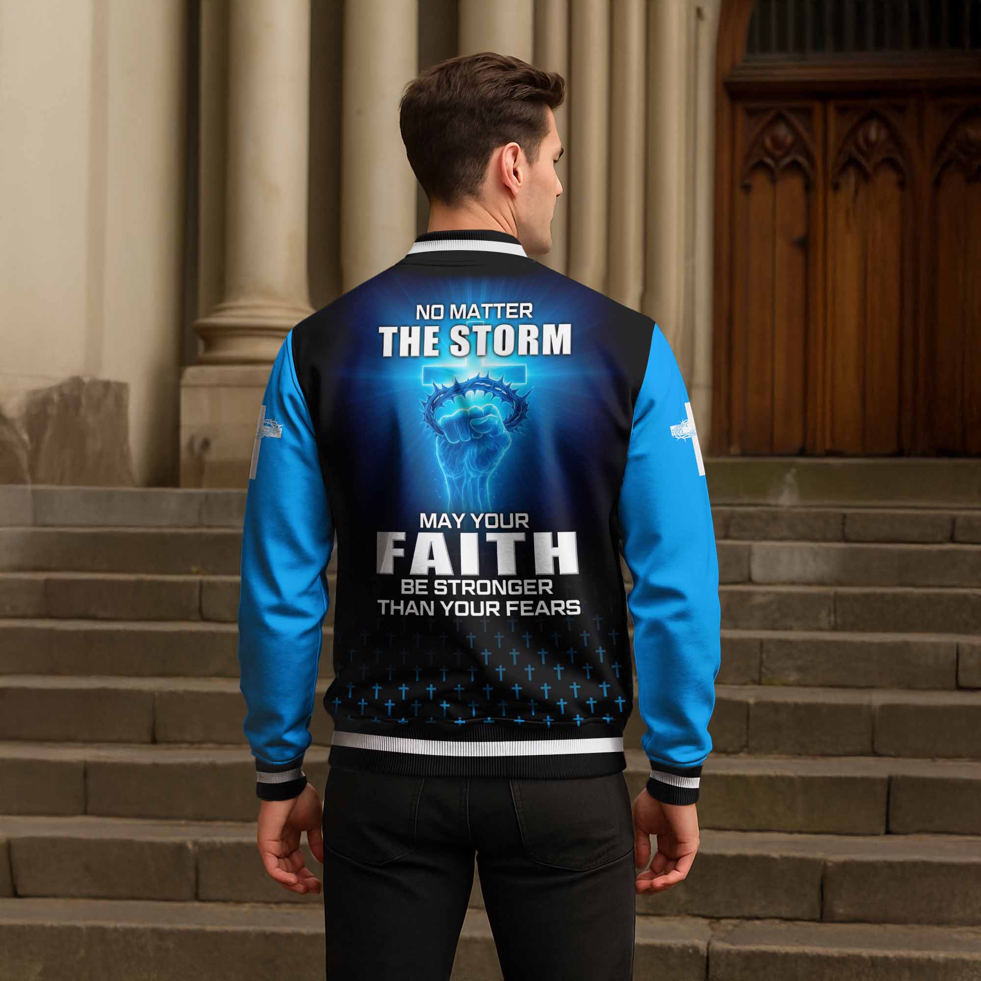 “Unshaken” Baseball Jacket