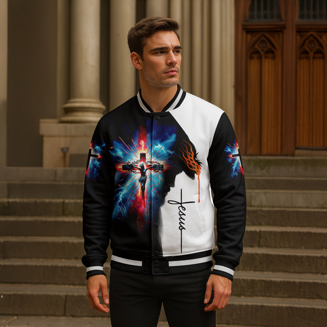 “Kneel for One" Baseball Jacket