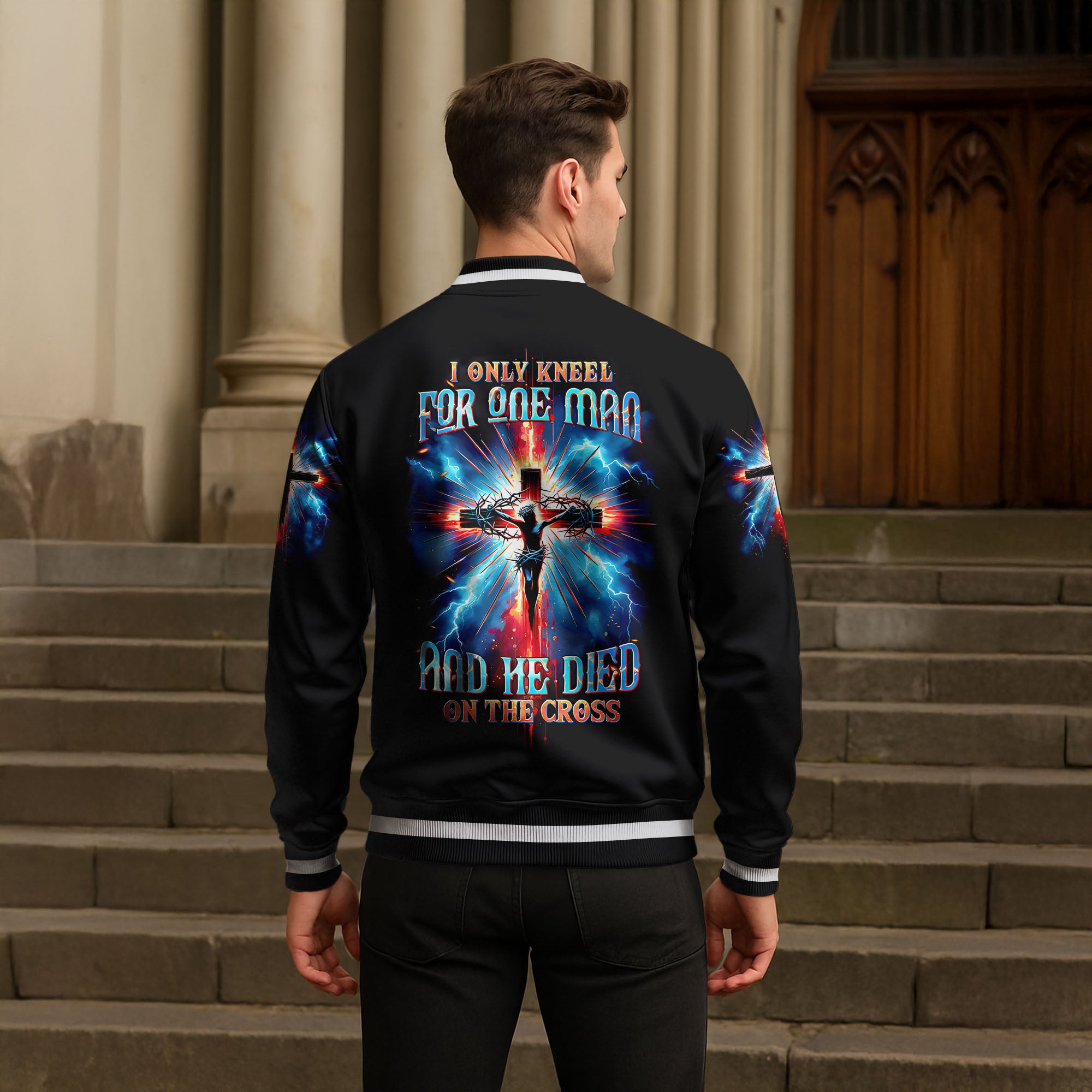 “Kneel for One" Baseball Jacket