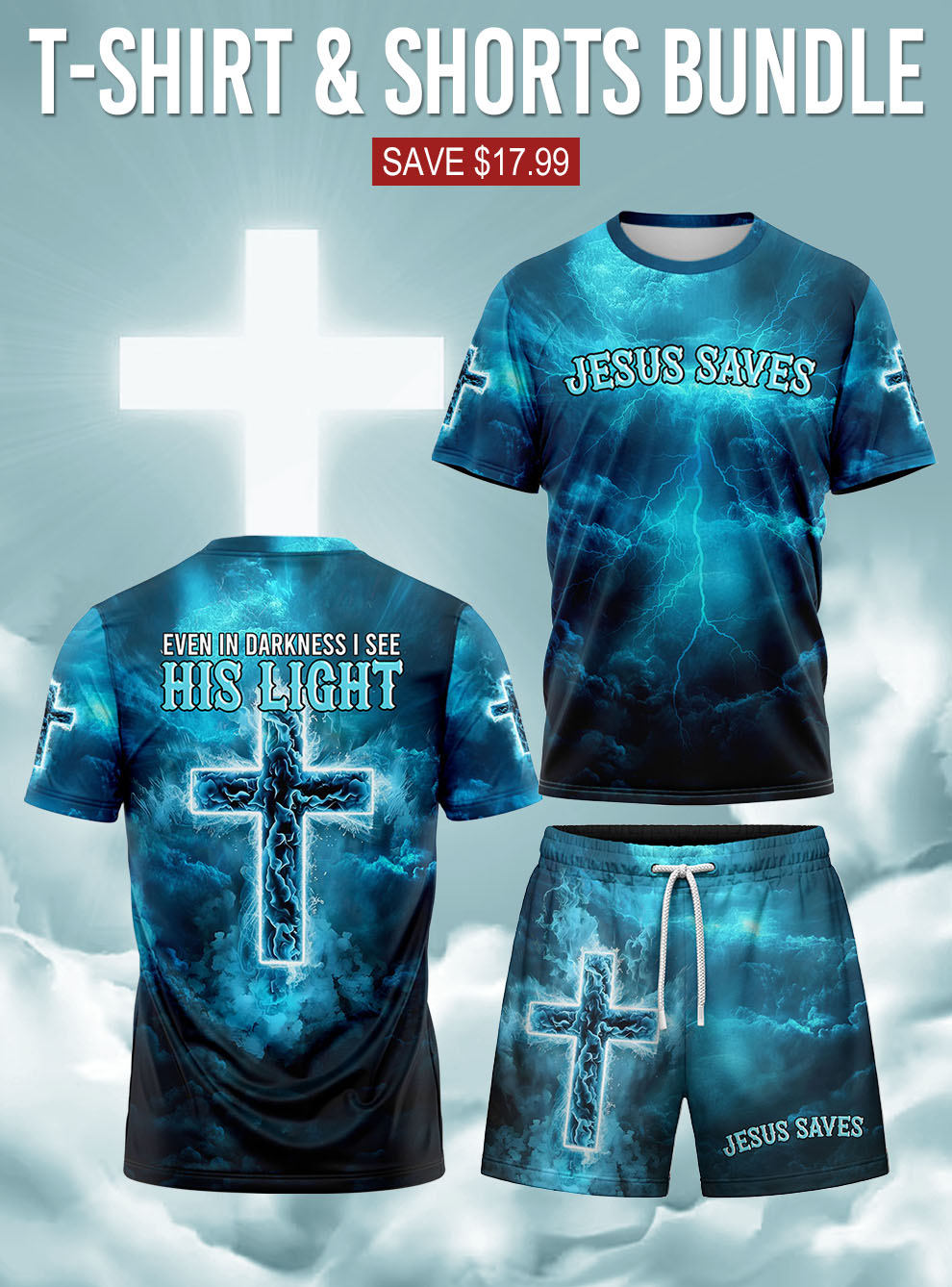 “Eternal Light” T-shirt & Shorts Set