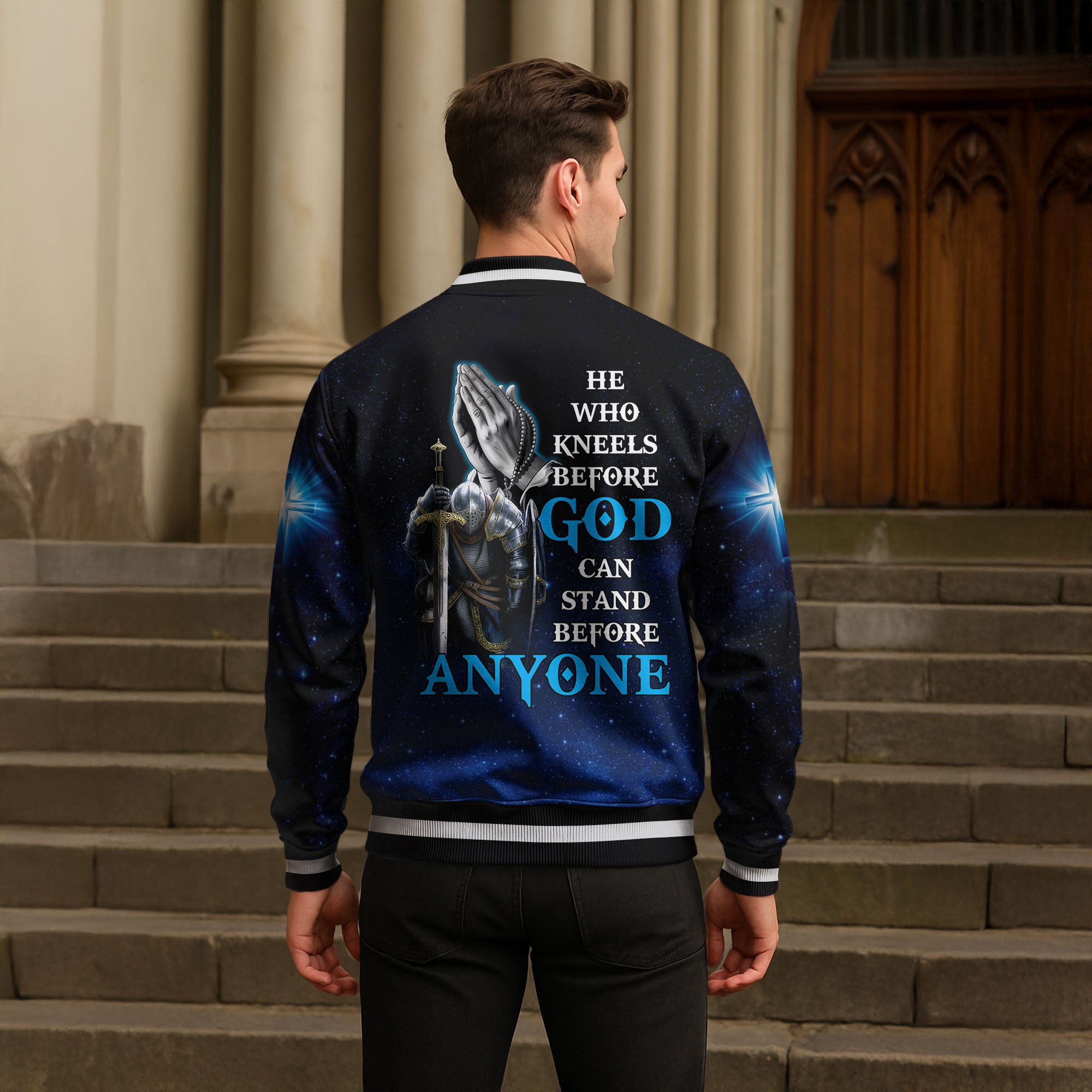 “Godfident” Baseball Jacket