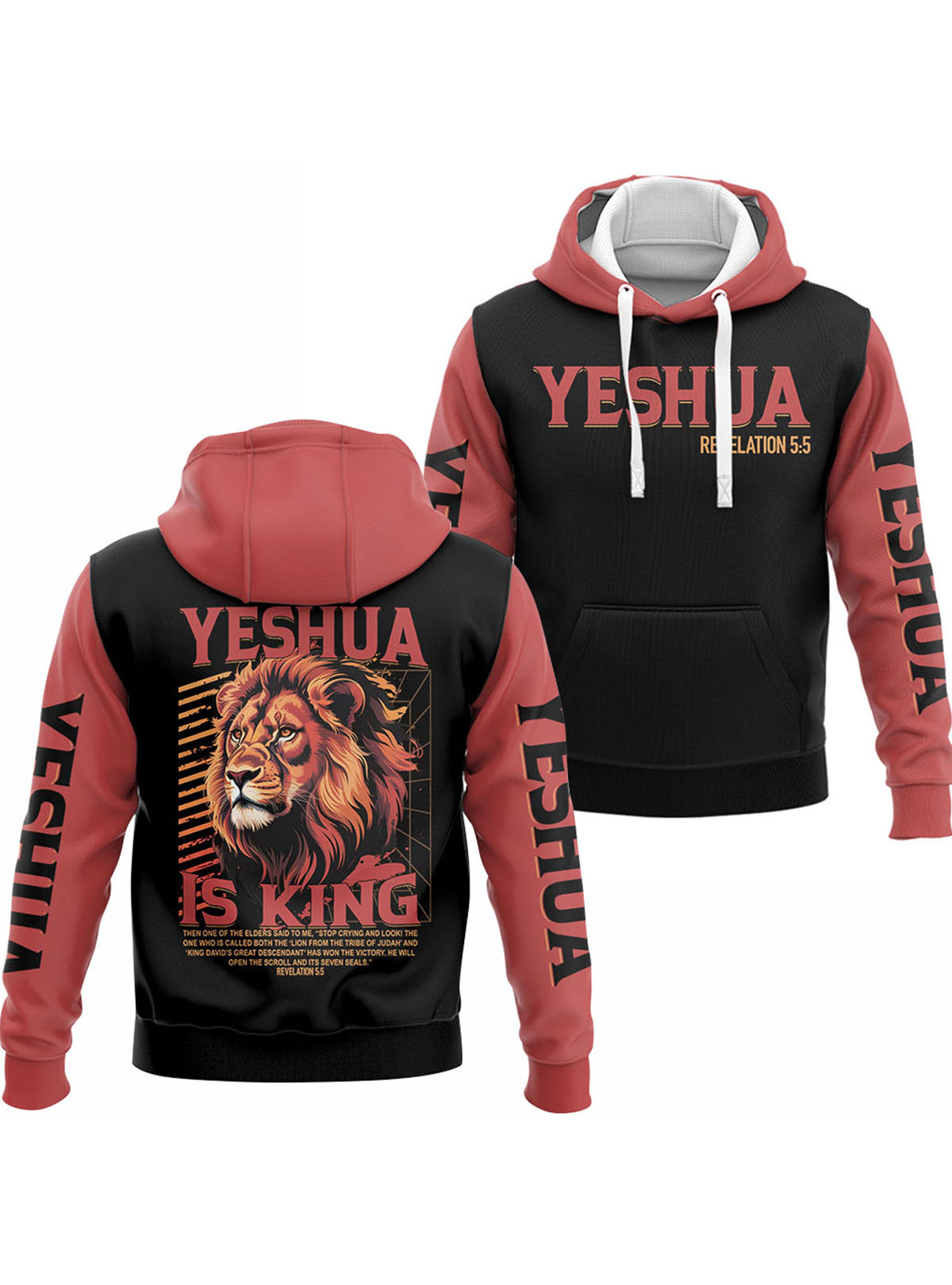 Yeshua Is King Christian Hoodie & Jogger Set