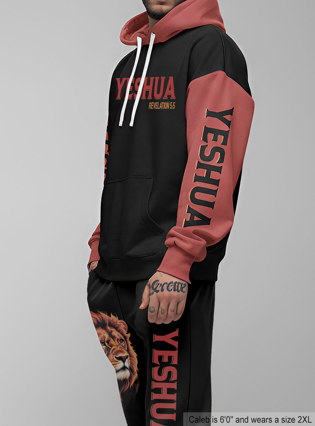 Yeshua Is King Christian Hoodie & Jogger Set