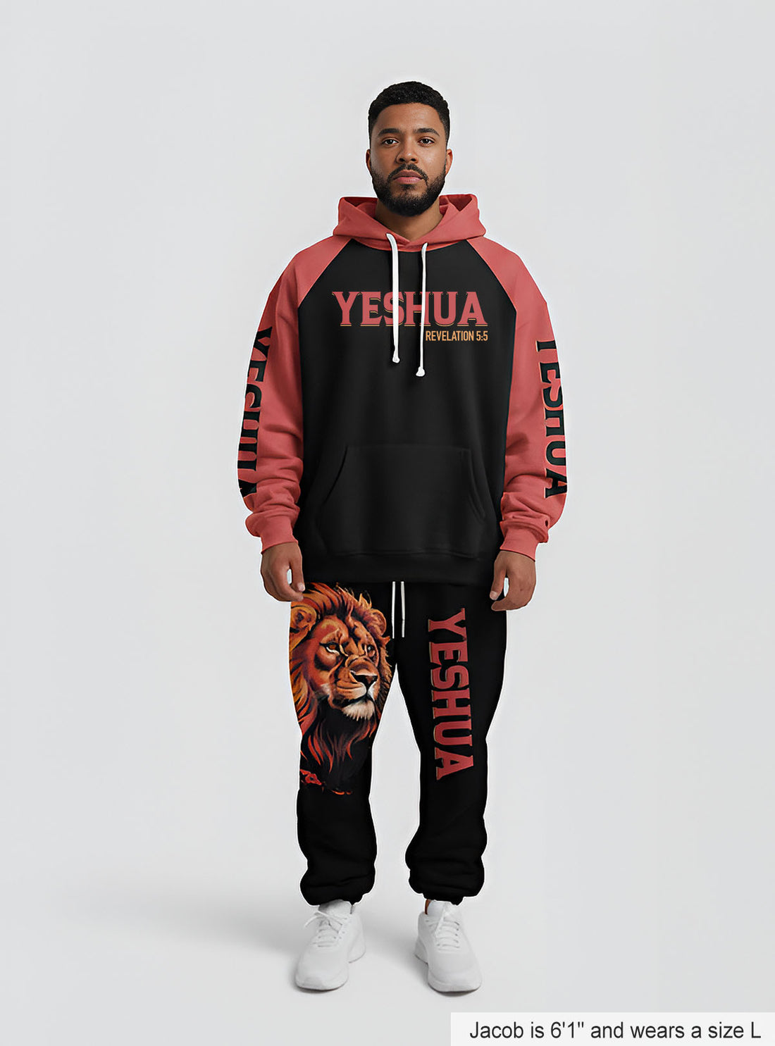 Yeshua Is King Christian Hoodie & Jogger Set