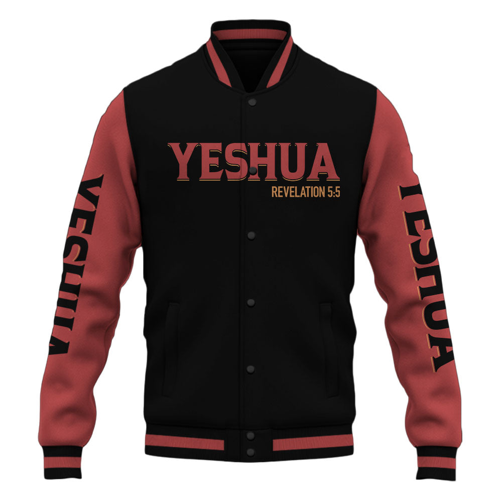 Yeshua Is King Christian Baseball Jacket