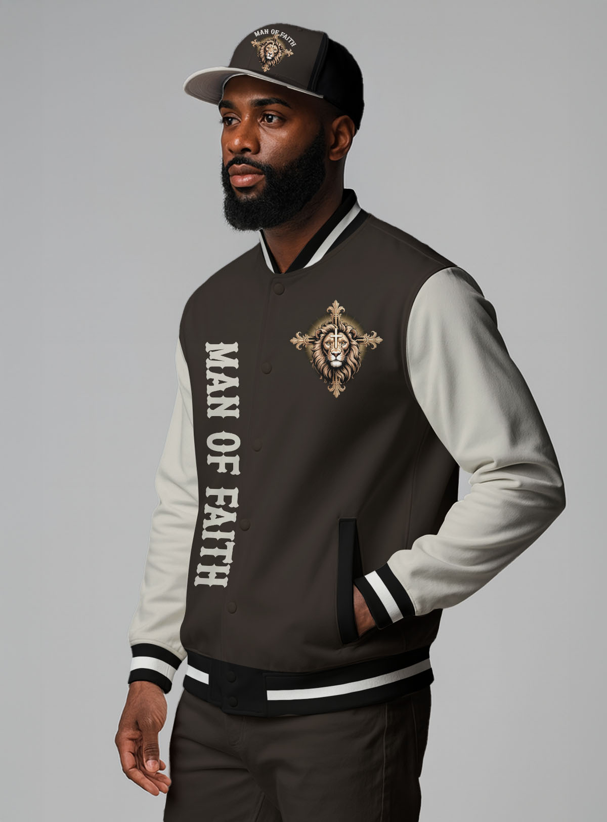 Man Of Faith Baseball Jacket