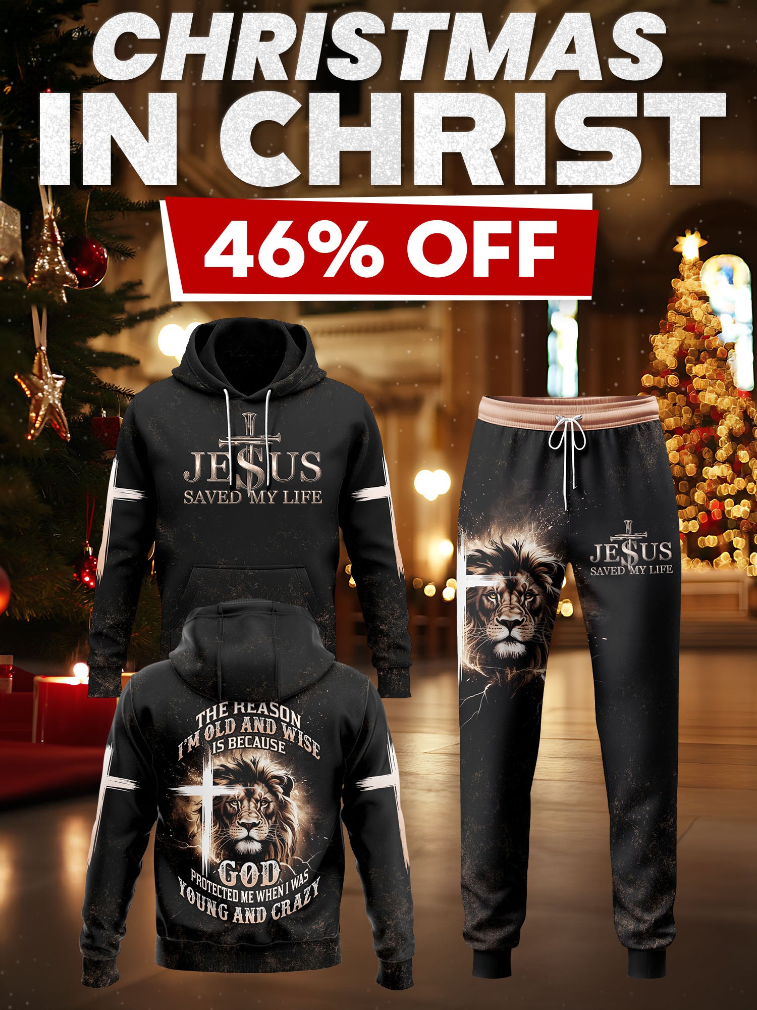 Jesus Save My Life Hoodie & Jogger Set