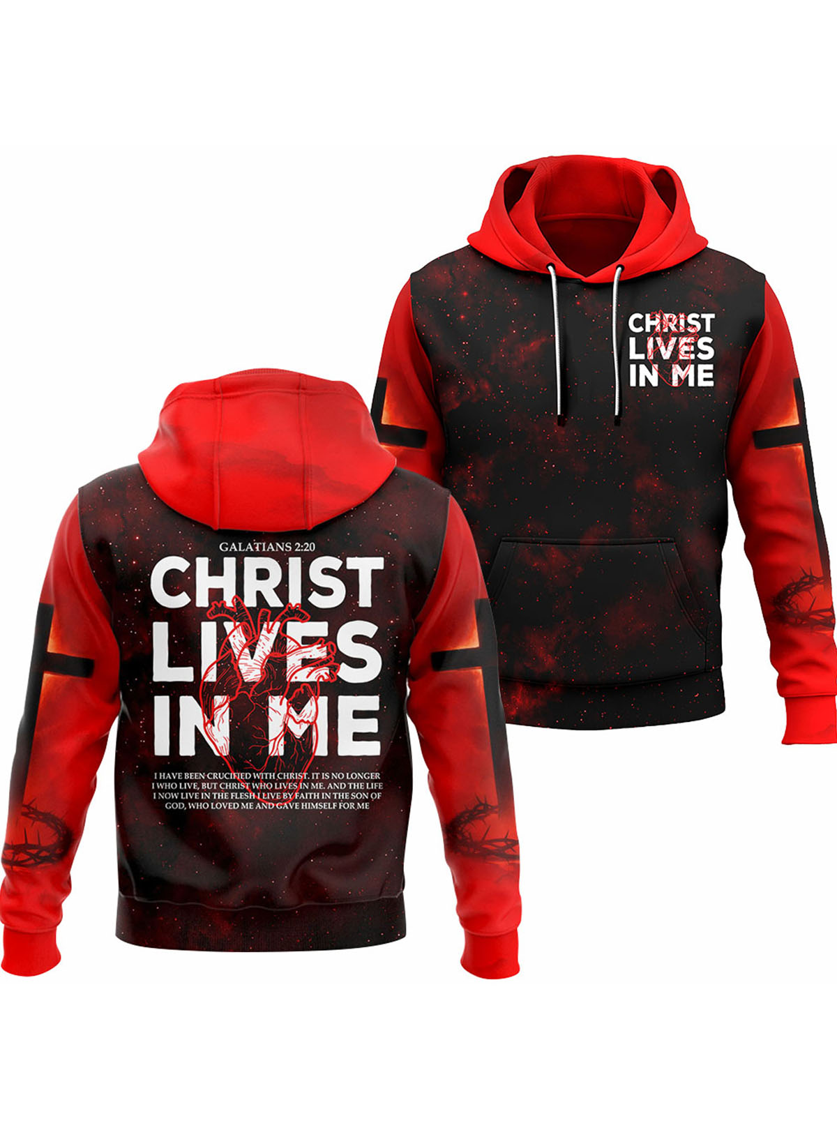 Christ Lives In Me Hoodie & Jogger Set