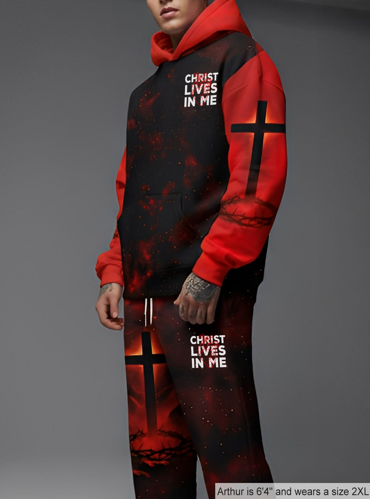 Christ Lives In Me Hoodie & Jogger Set