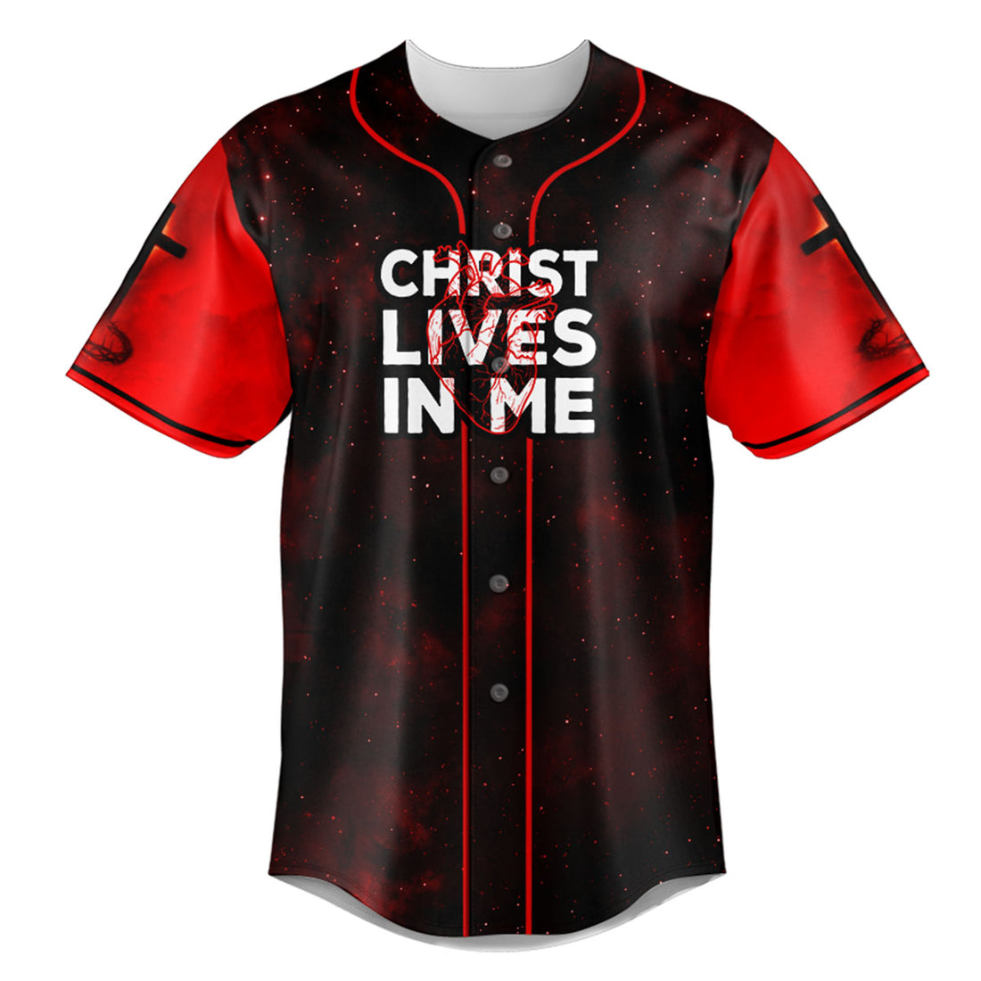 Christ Lives In Me Baseball Jersey