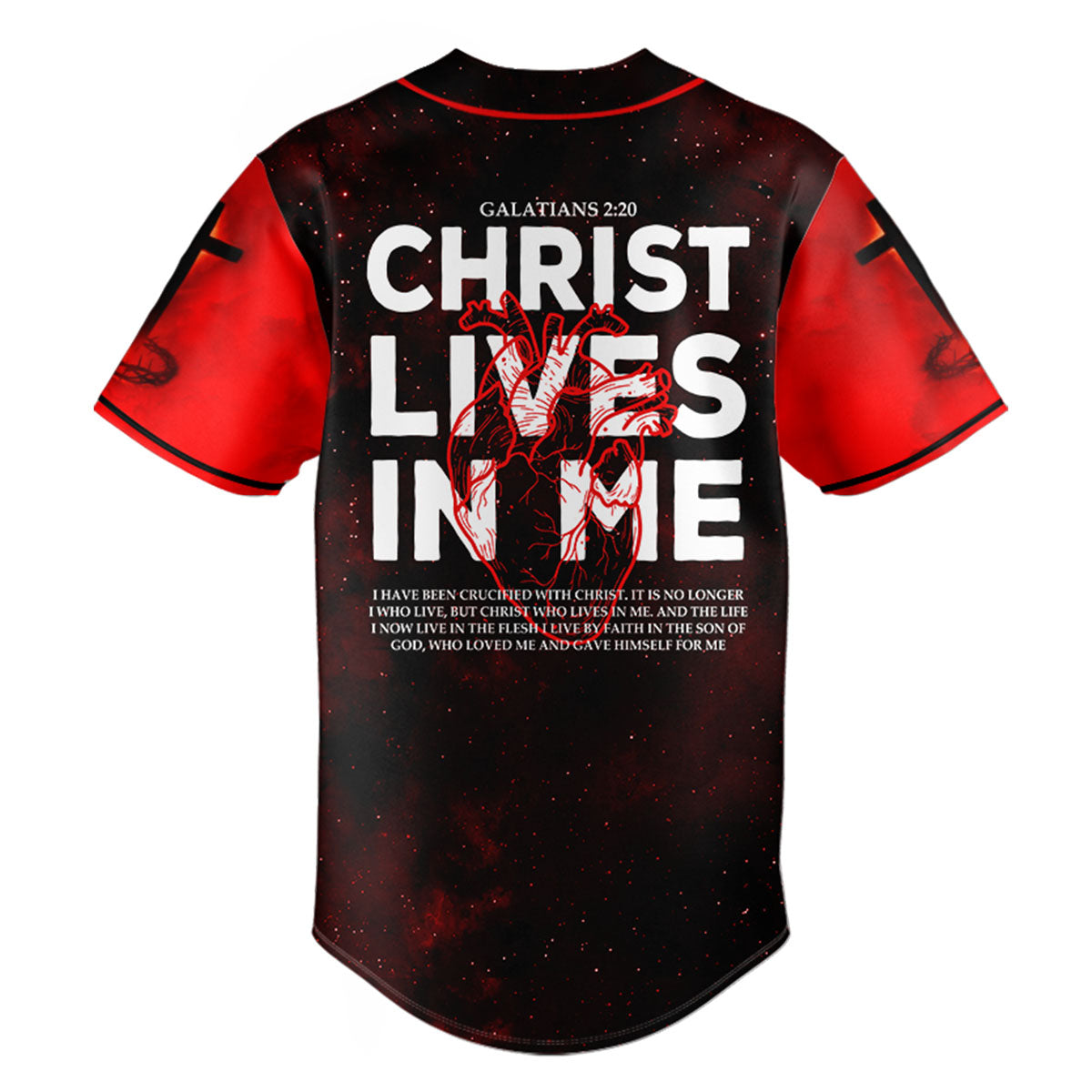 Christ Lives In Me Baseball Jersey