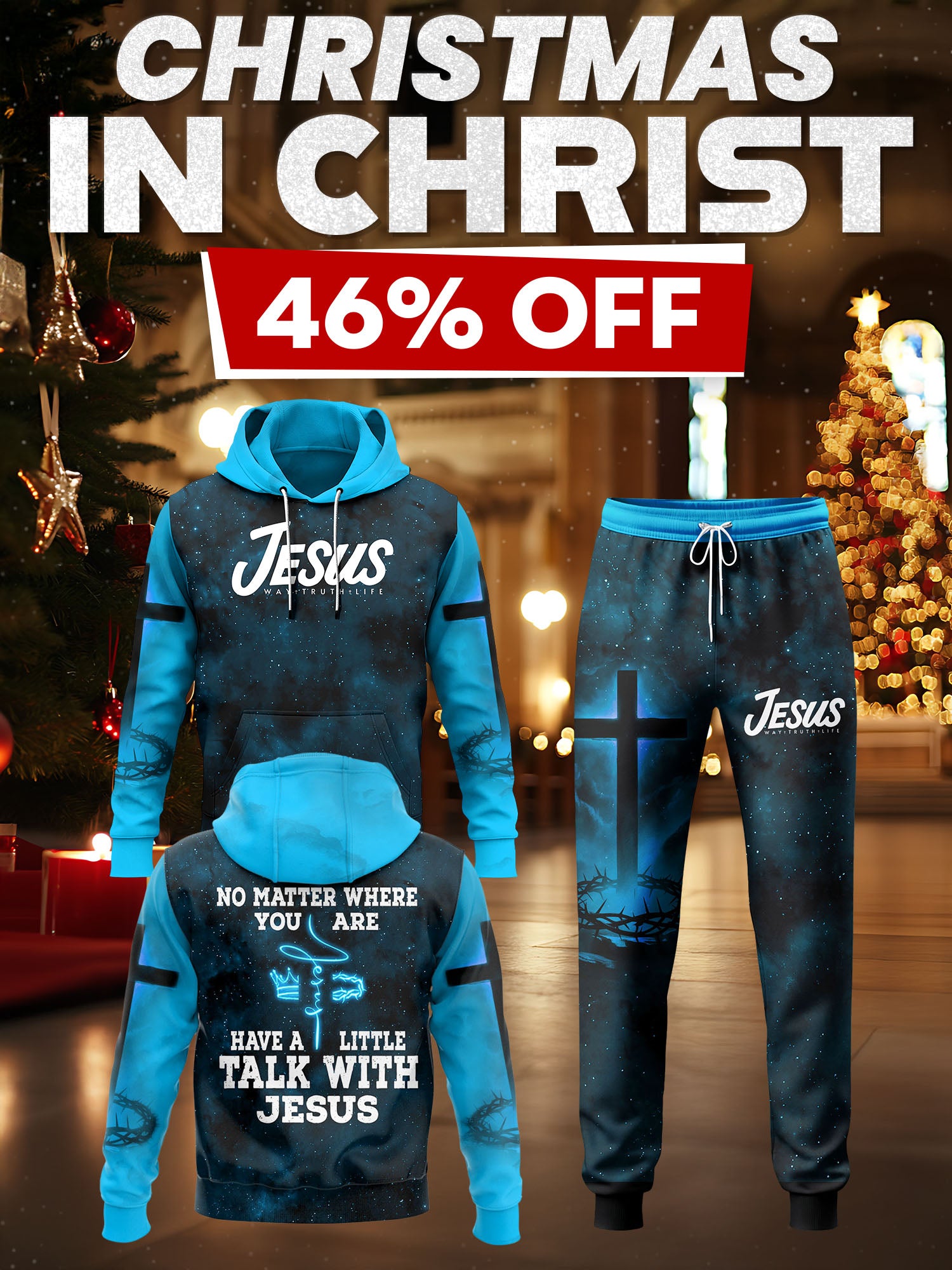 Talk With Jesus Hoodie & Jogger Set