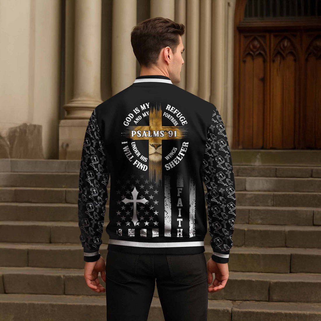 “Refuge” Baseball Jacket