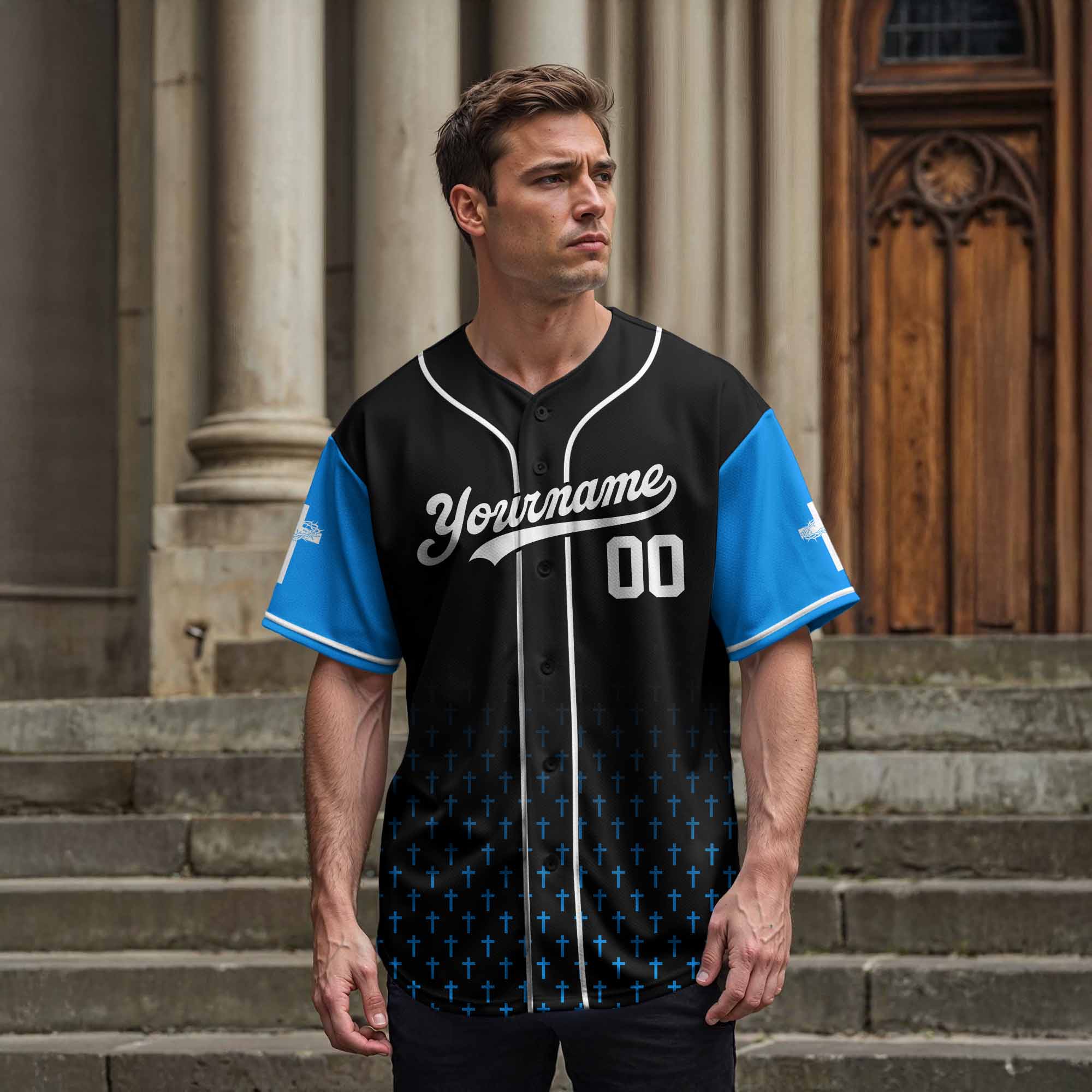 No Matter The Storm Baseball Jersey Personalized