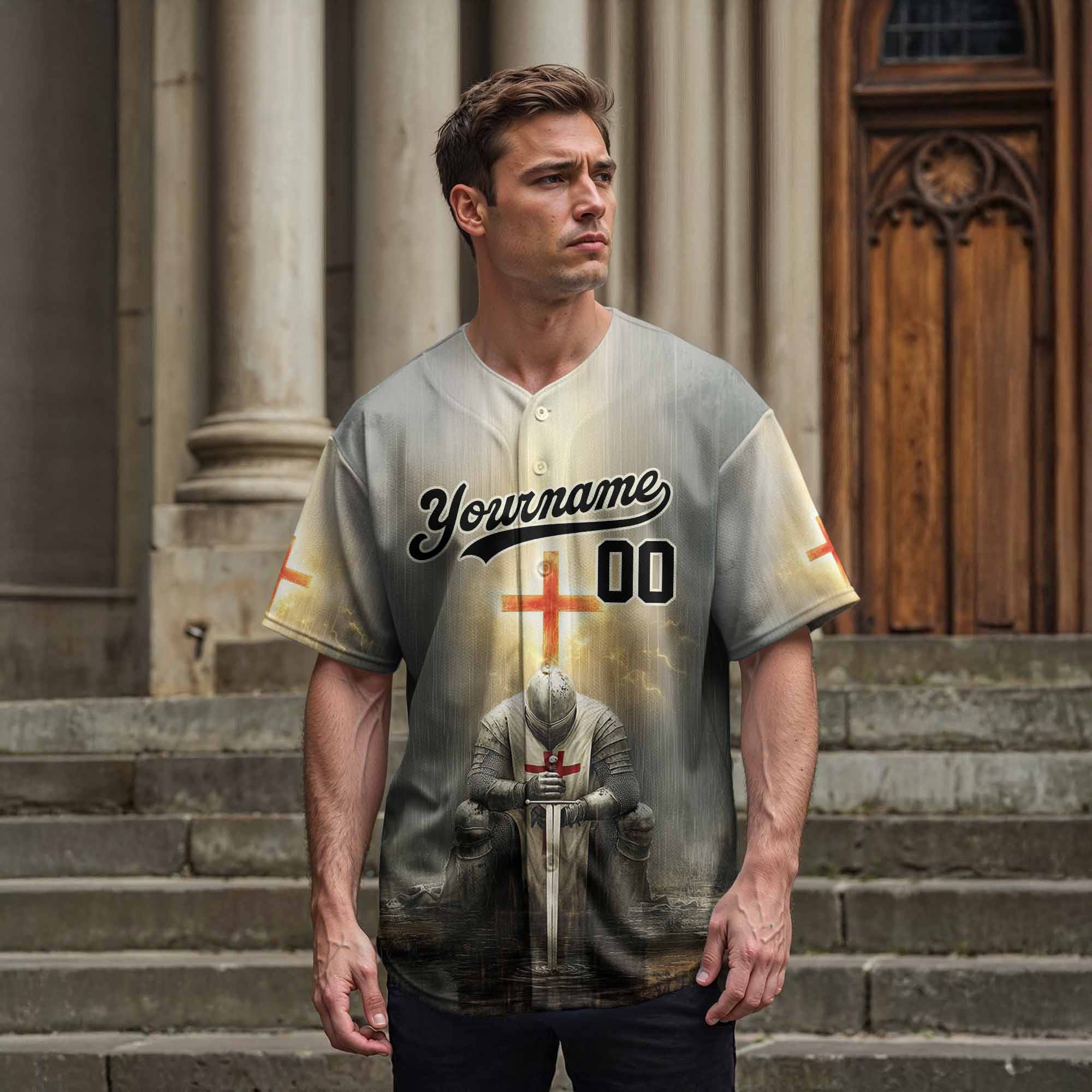 Put On The Full Armor Of God Baseball Jersey Personalized