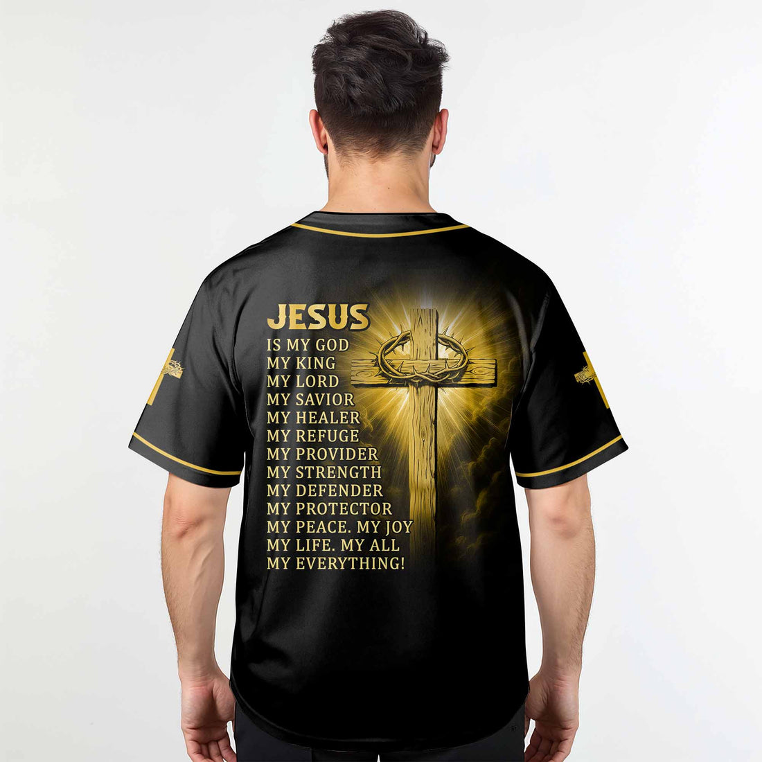 Jesus Is King Baseball Jersey Personalized