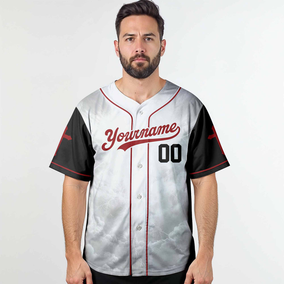"We Will Serve The Lord" Baseball Jersey Personalized