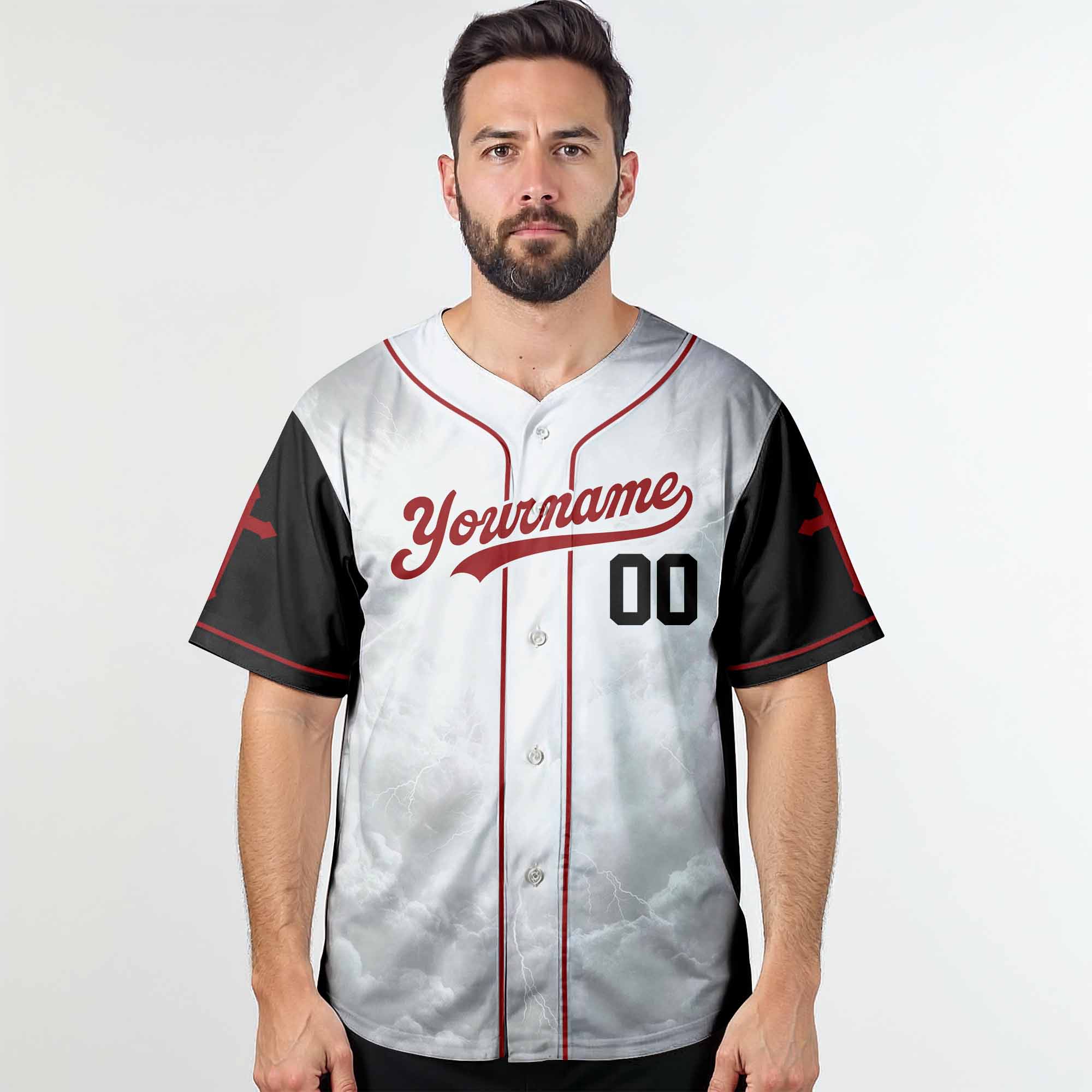 "We Will Serve The Lord" Baseball Jersey Personalized