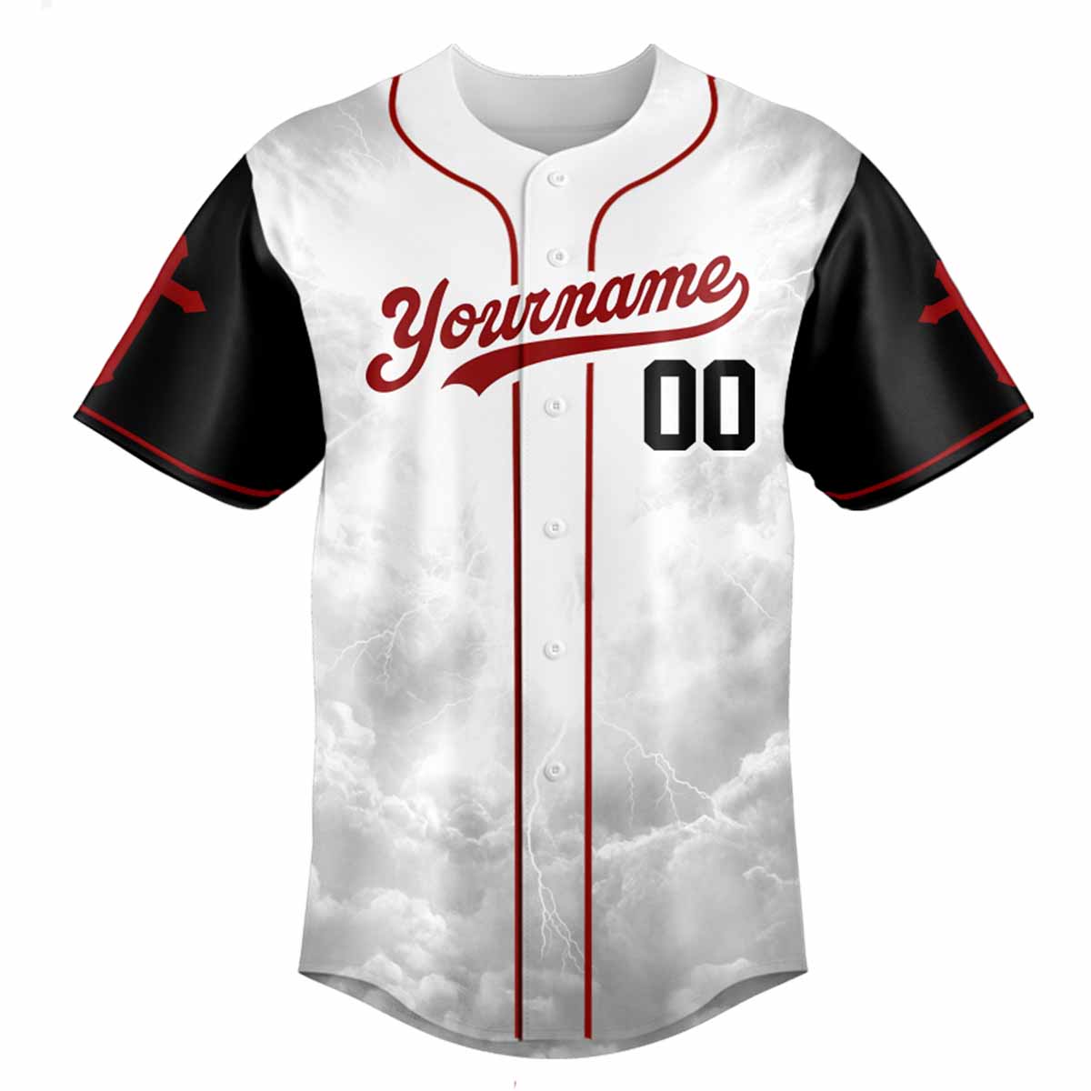 "We Will Serve The Lord" Baseball Jersey Personalized