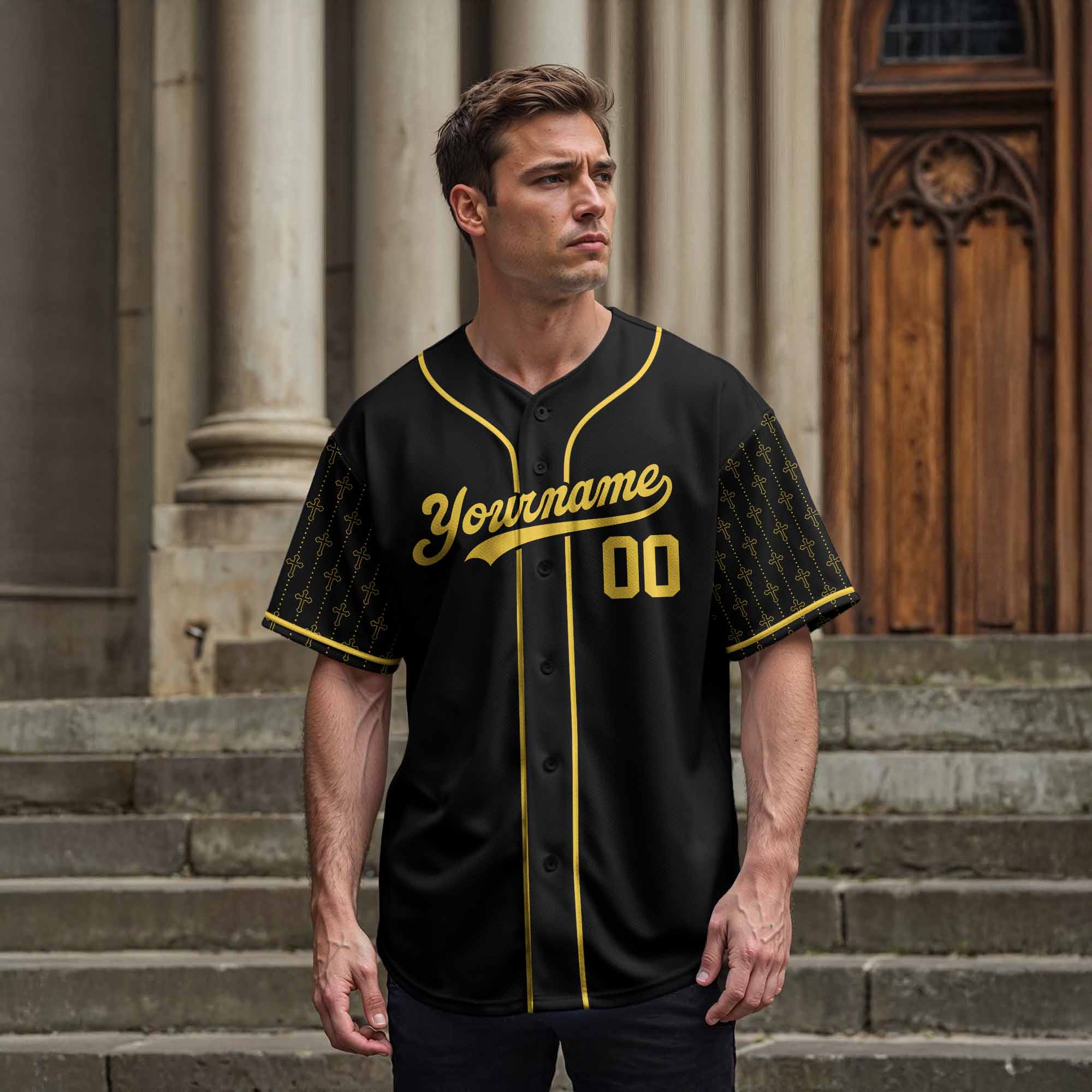 Jesus Is My Strength Baseball Jersey Personalized