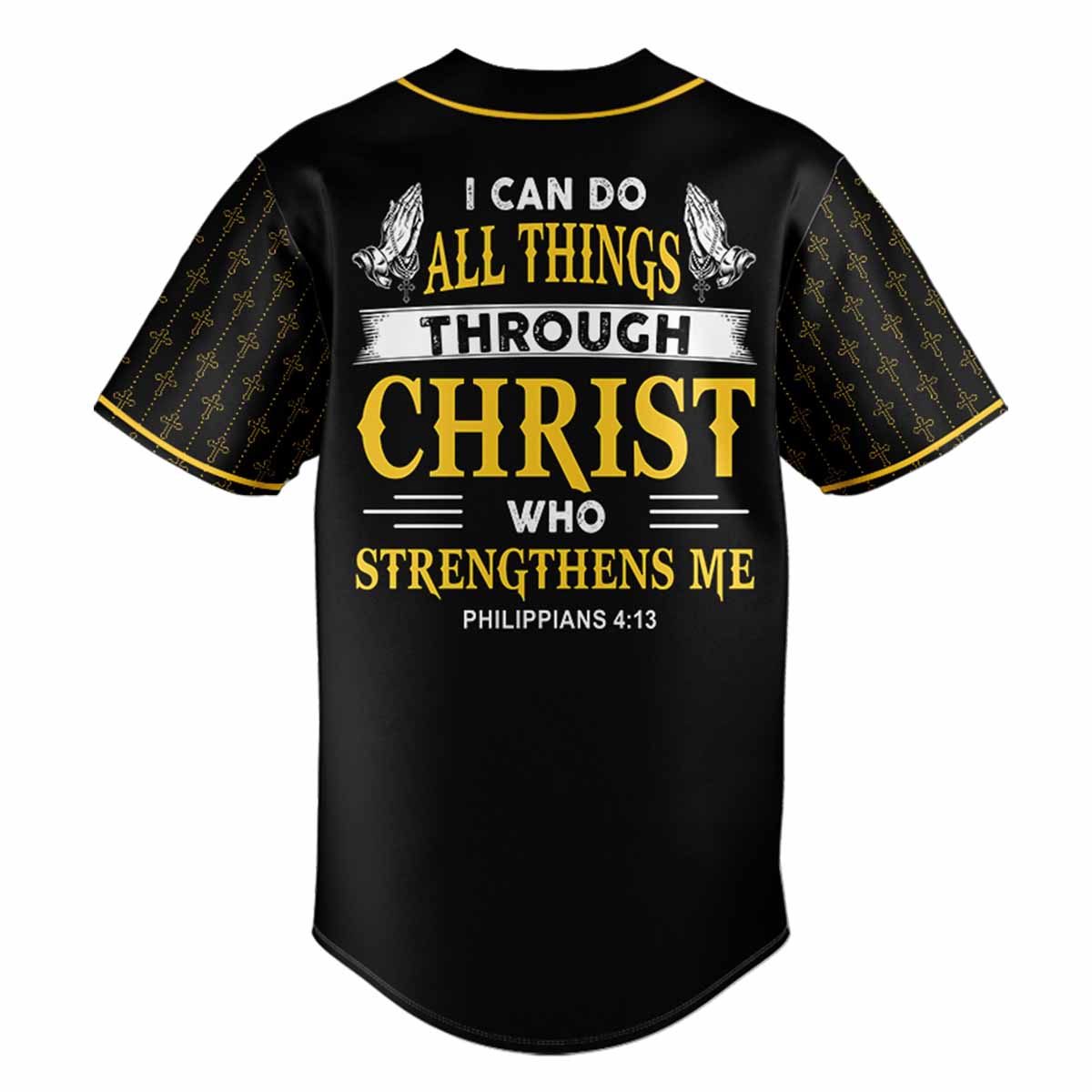 Jesus Is My Strength Baseball Jersey Personalized