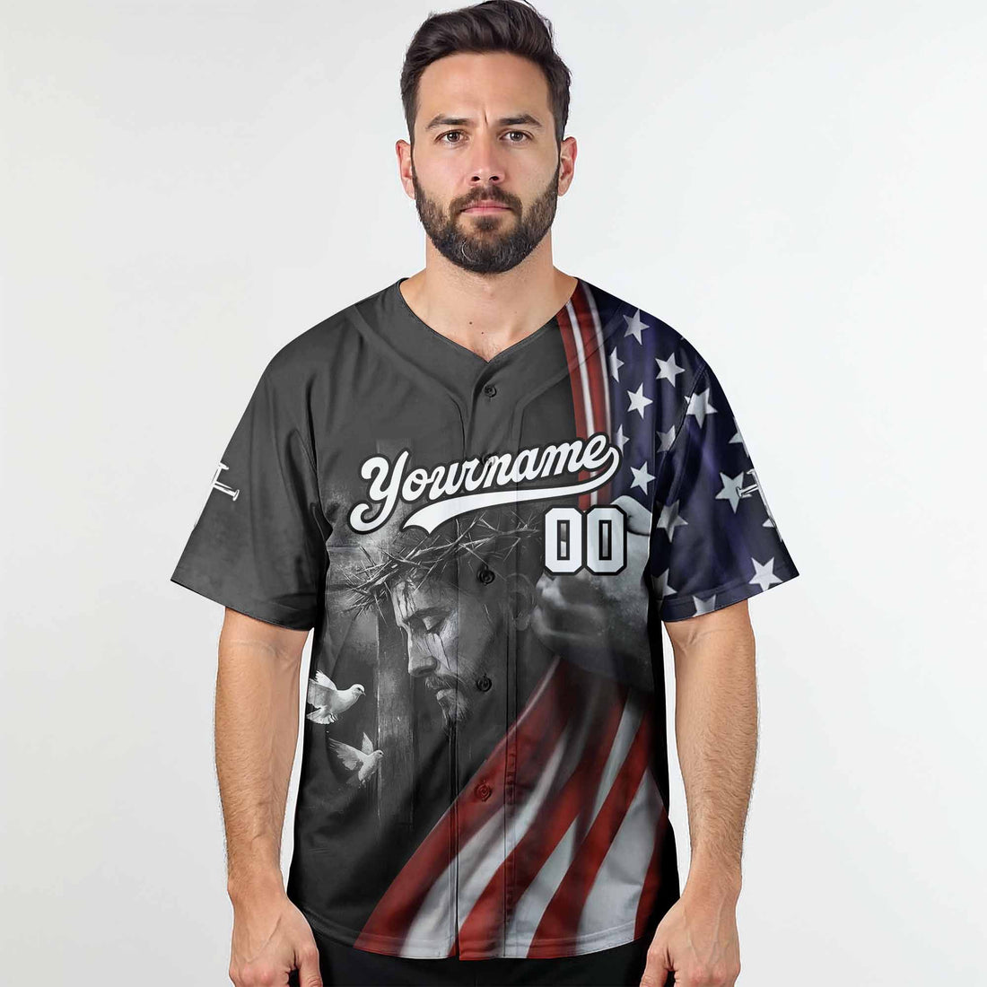 Blessed In The Nation Baseball Jersey Personalized