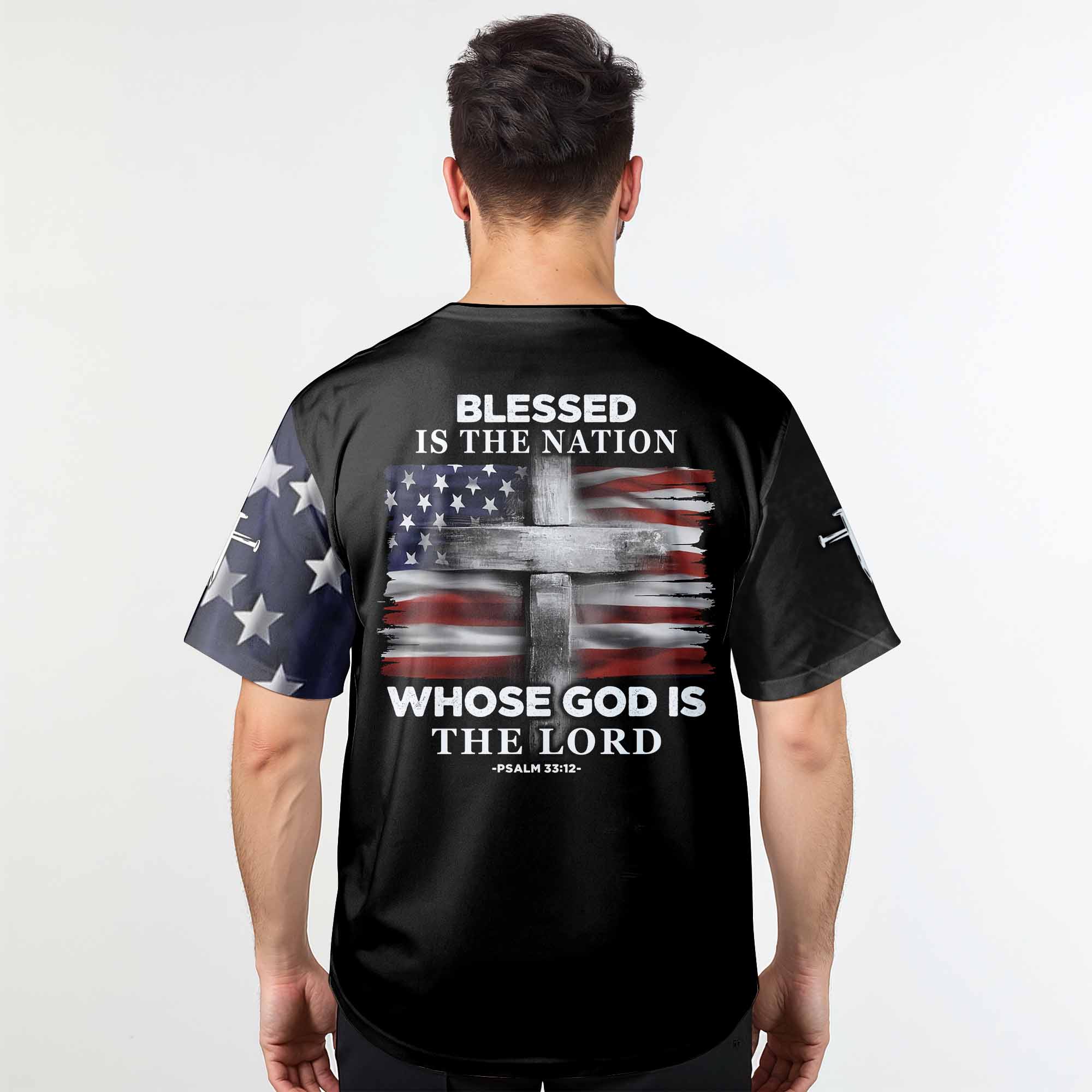 Blessed In The Nation Baseball Jersey Personalized