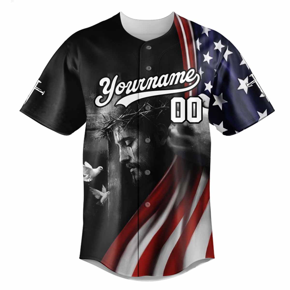 Blessed In The Nation Baseball Jersey Personalized