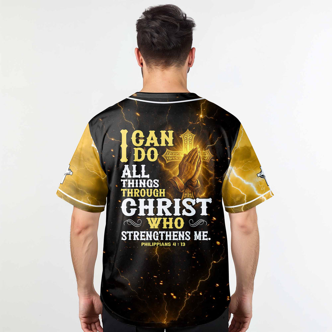 PHILIPPIANS 4:13 Baseball Jersey Personalized