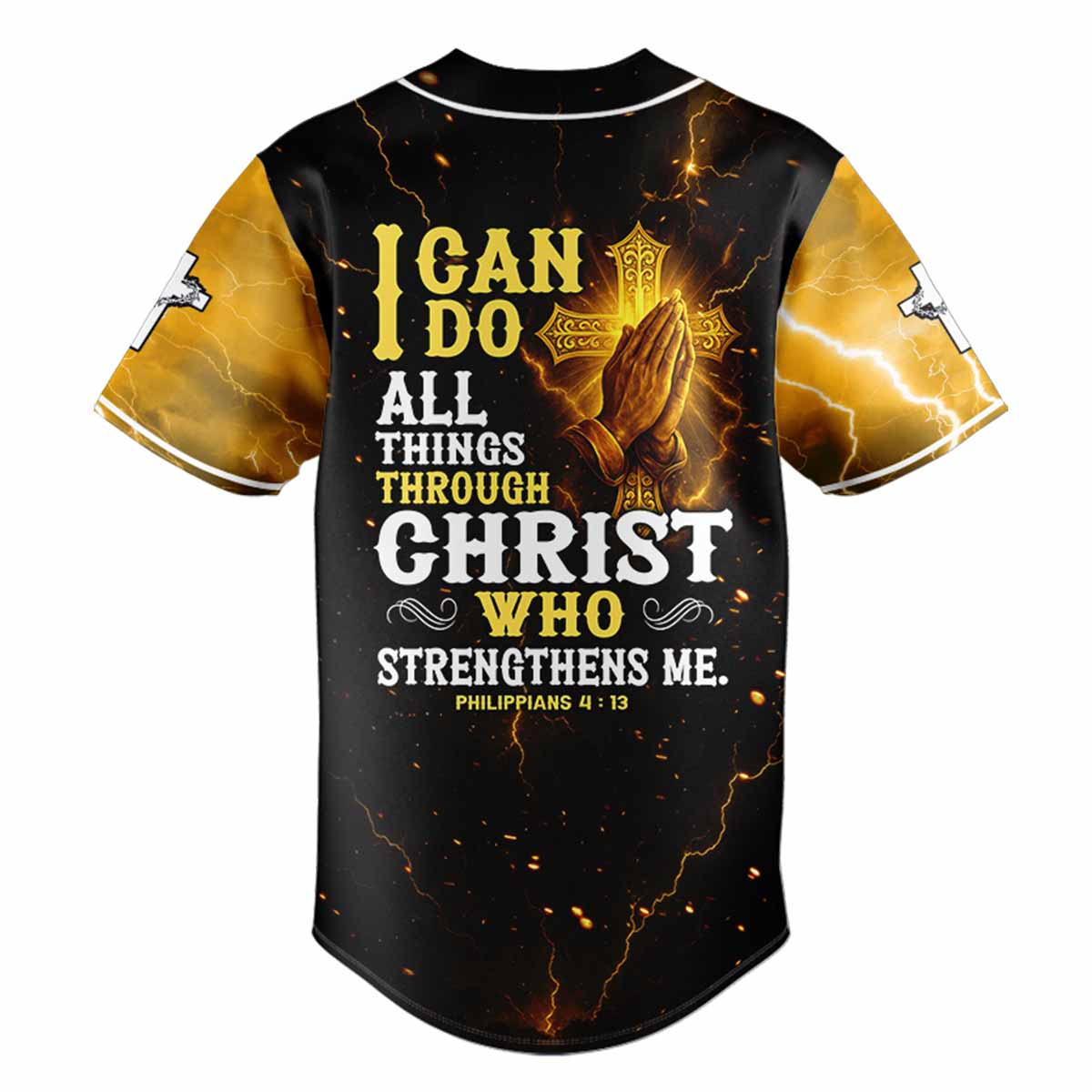 PHILIPPIANS 4:13 Baseball Jersey Personalized