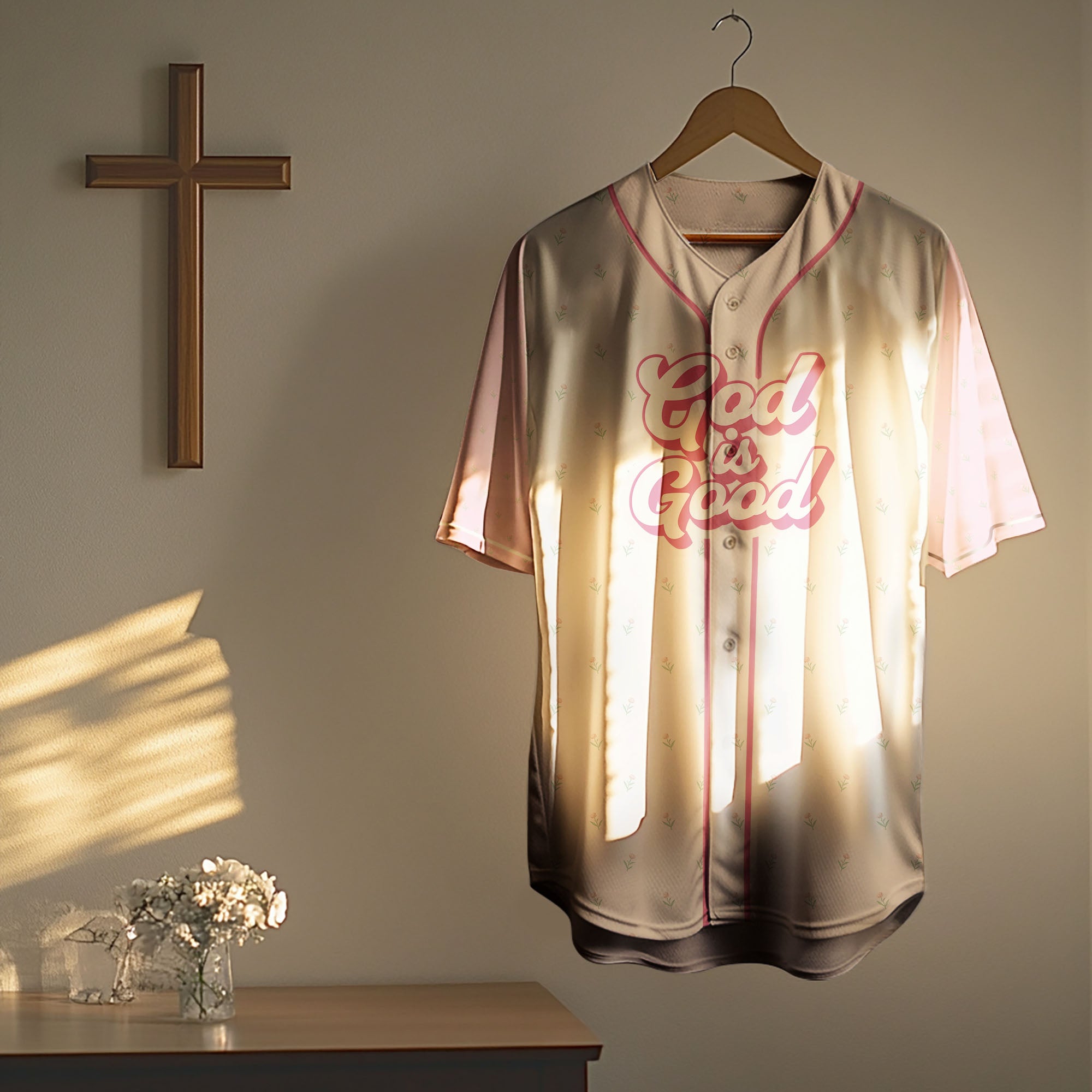 God Is Good Baseball Jersey