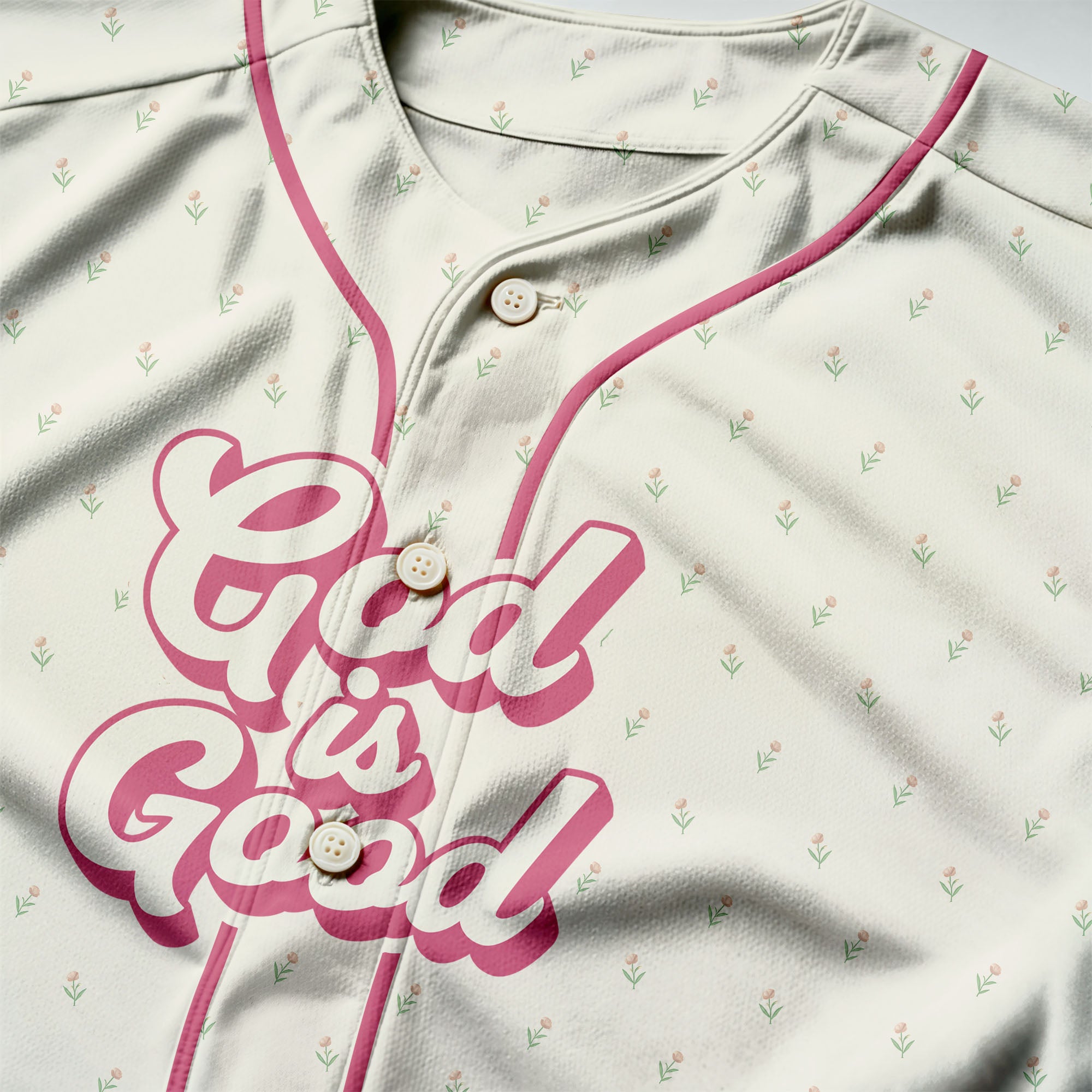 God Is Good Baseball Jersey