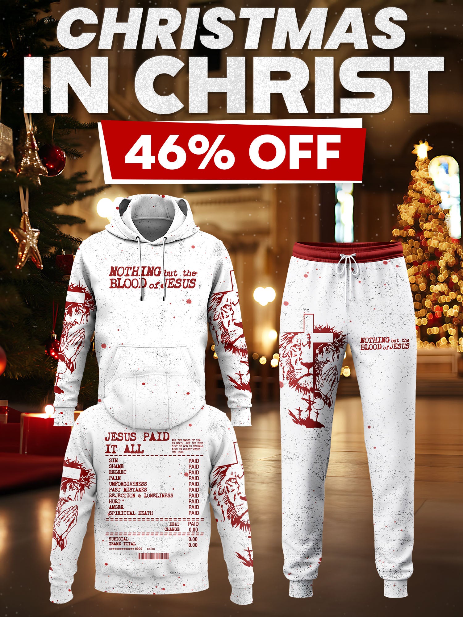 Jesus Paid It All Hoodie & Jogger Set