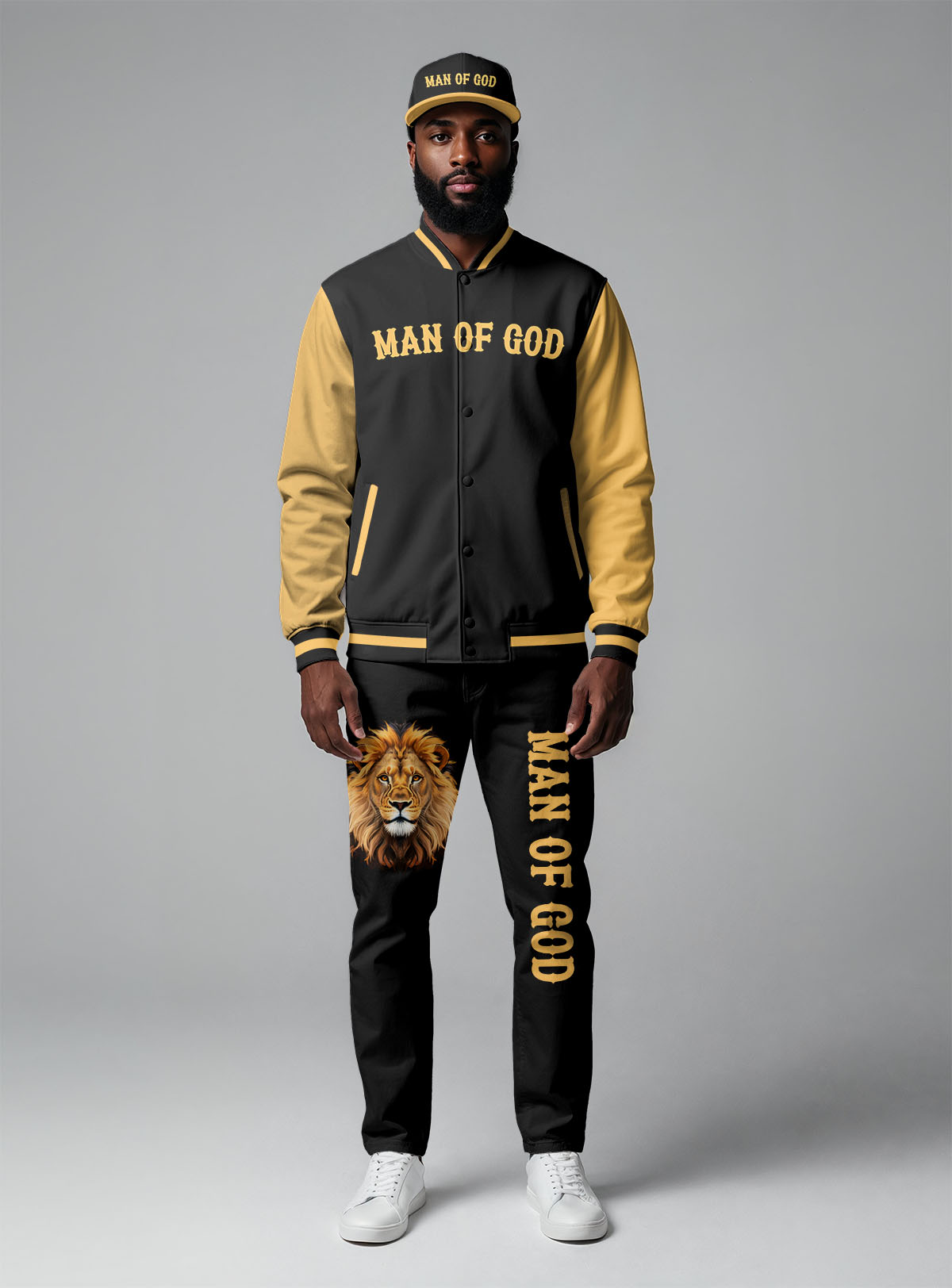 Majestic Lion Baseball Jacket
