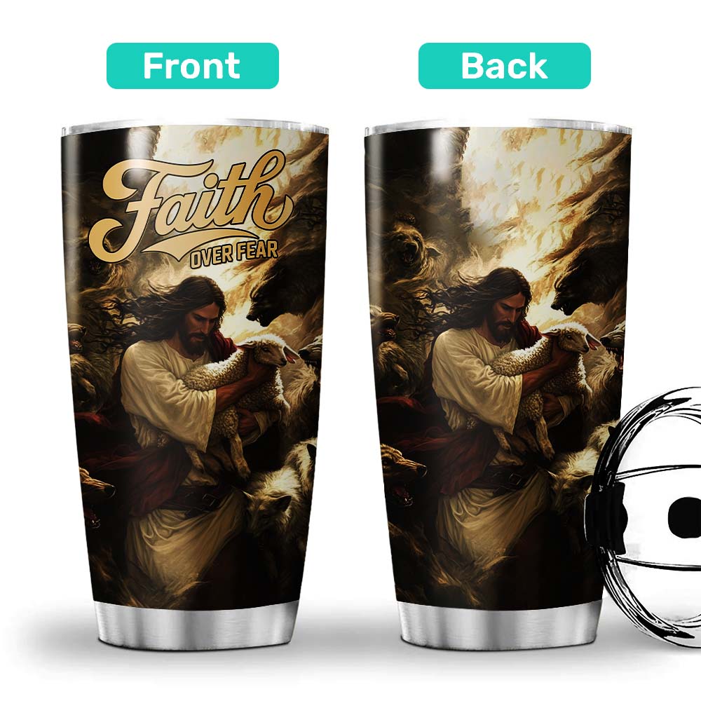 Jesus Protect the Lamp Tumbler