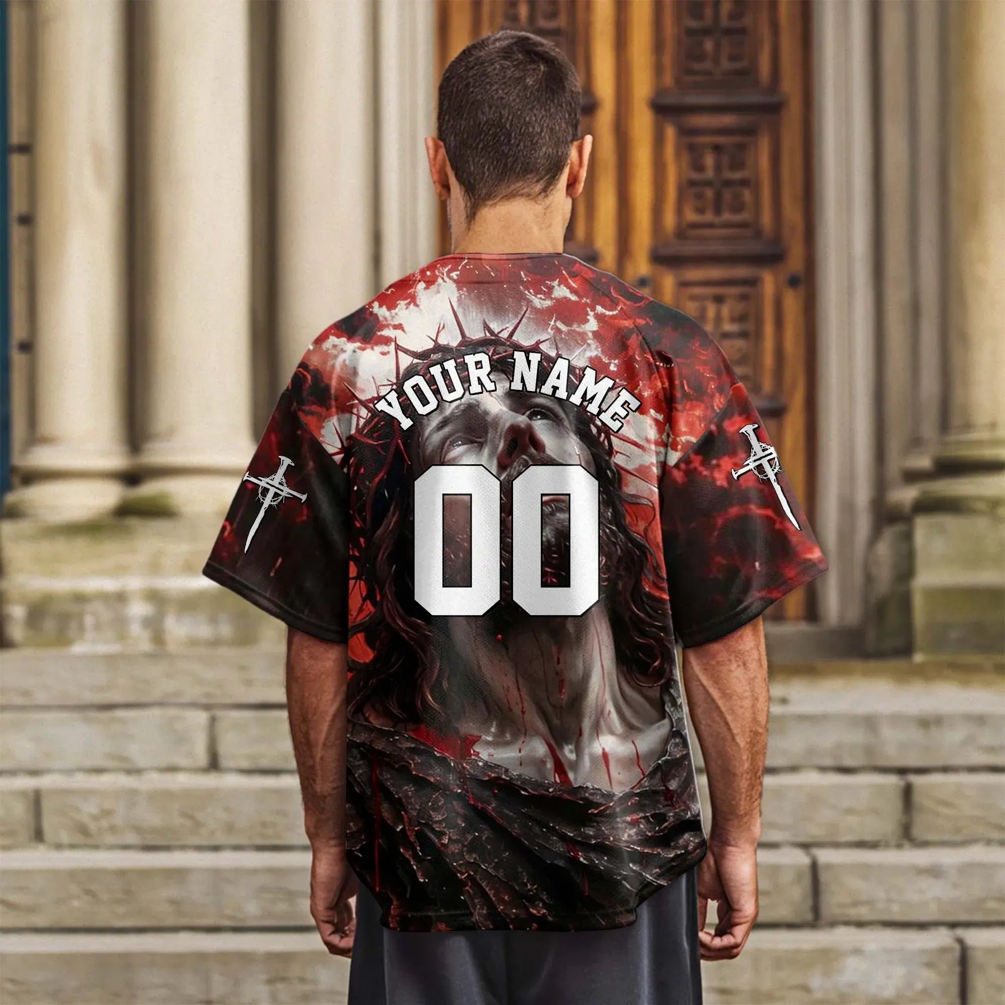 Lord Jesus Christ of Nazareth Baseball Jersey