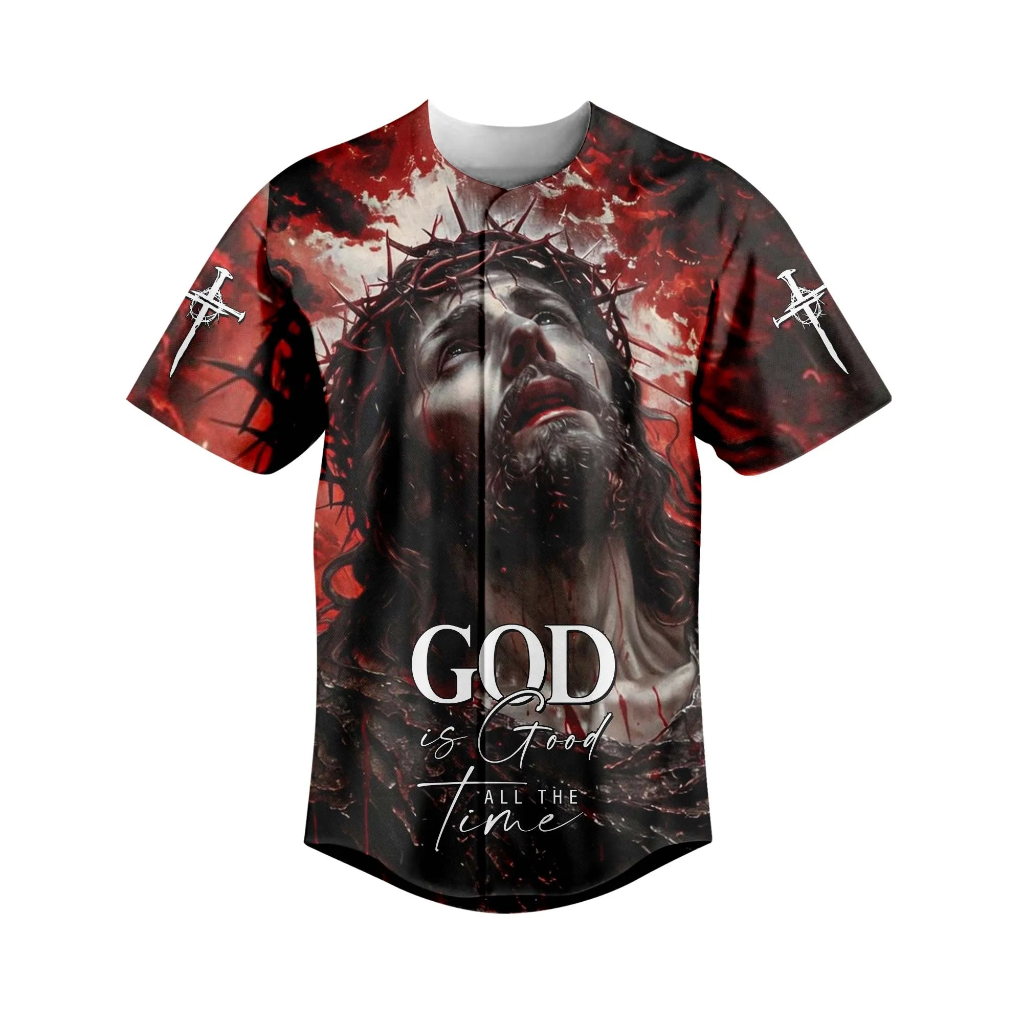 Lord Jesus Christ of Nazareth Baseball Jersey