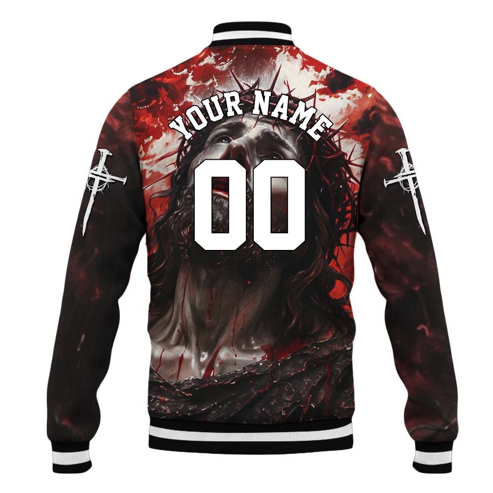 Lord Jesus Christ of Nazareth Baseball Jacket