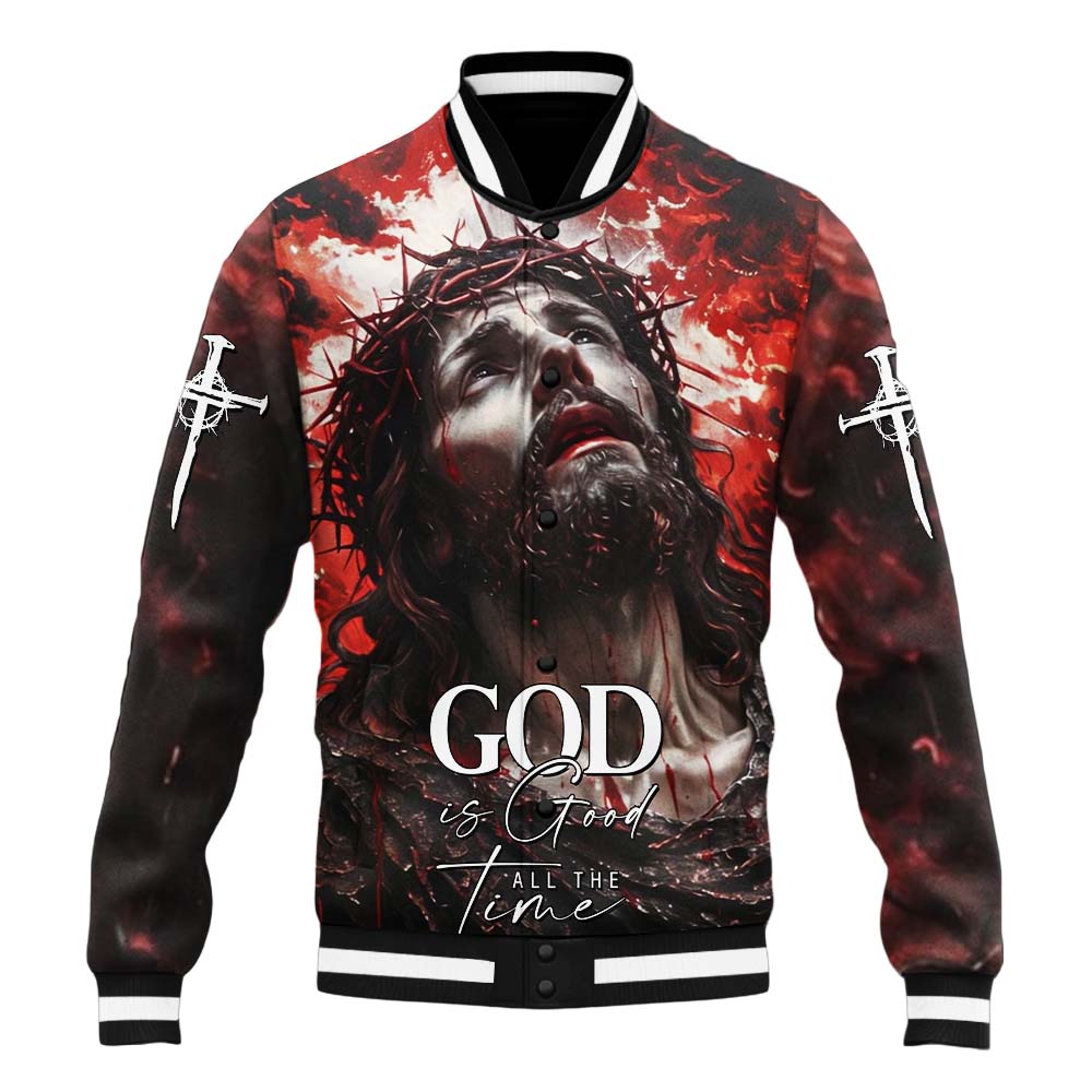 Lord Jesus Christ of Nazareth Baseball Jacket