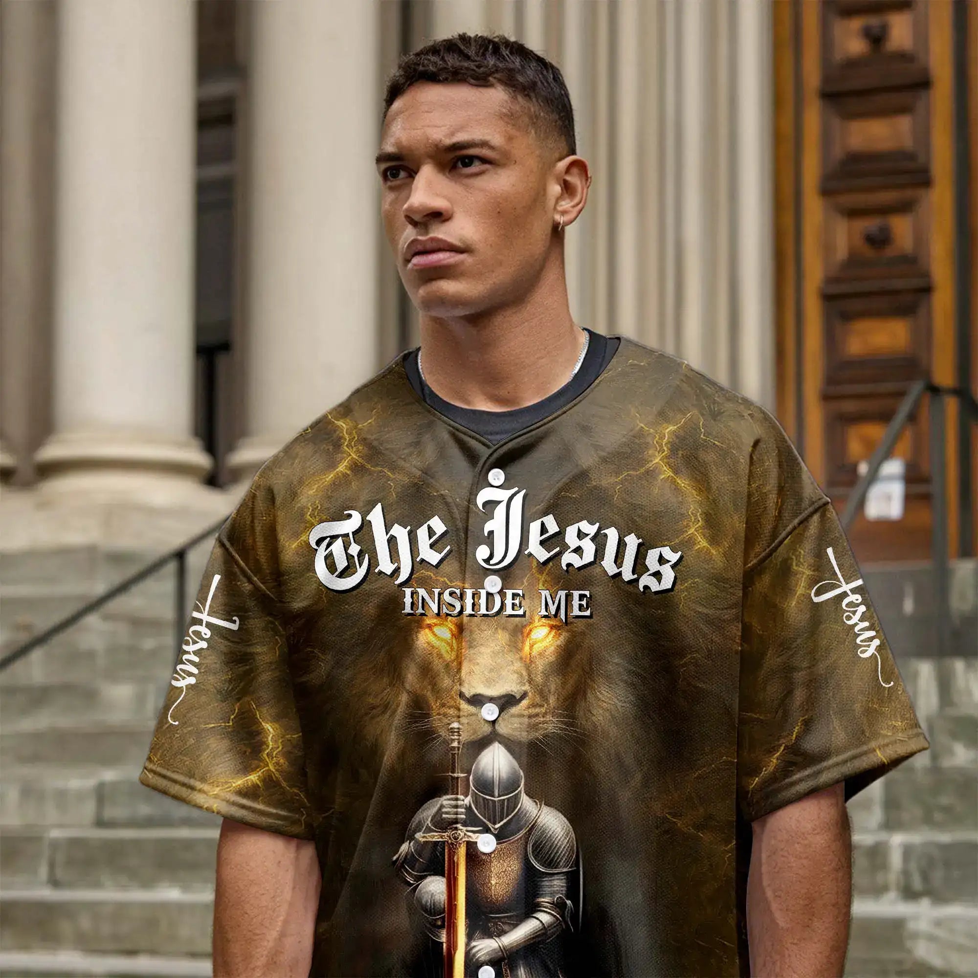 The Jesus Inside Me Baseball Jersey